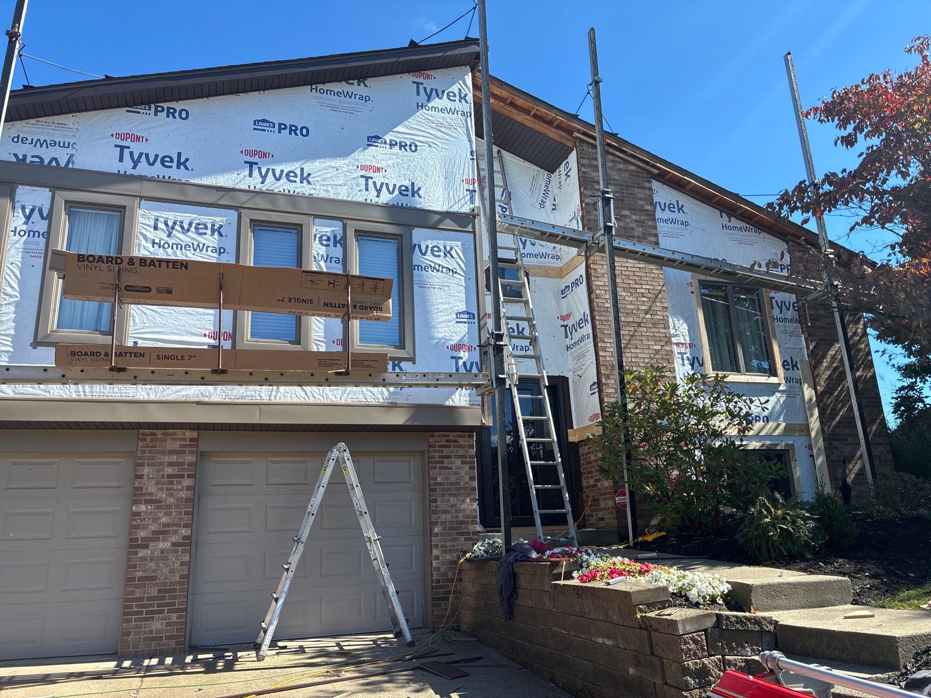 Ovation Board and Batten in Rugged Canyon Home Renovation by Ideal Siding Pittsburgh