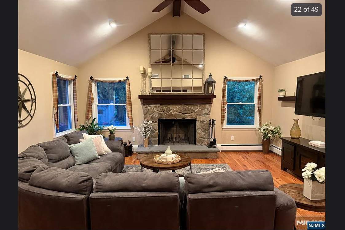 Interior Painting and Vaulted Ceiling Refresh in Oradell by Spectrum Painting, LLC