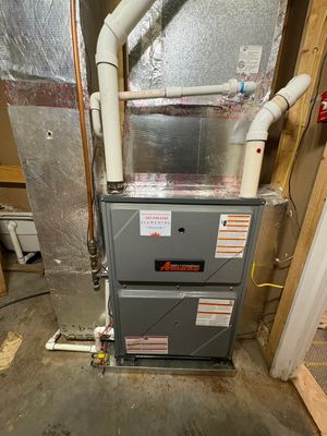 Amana 96% Furnace Install in Basye