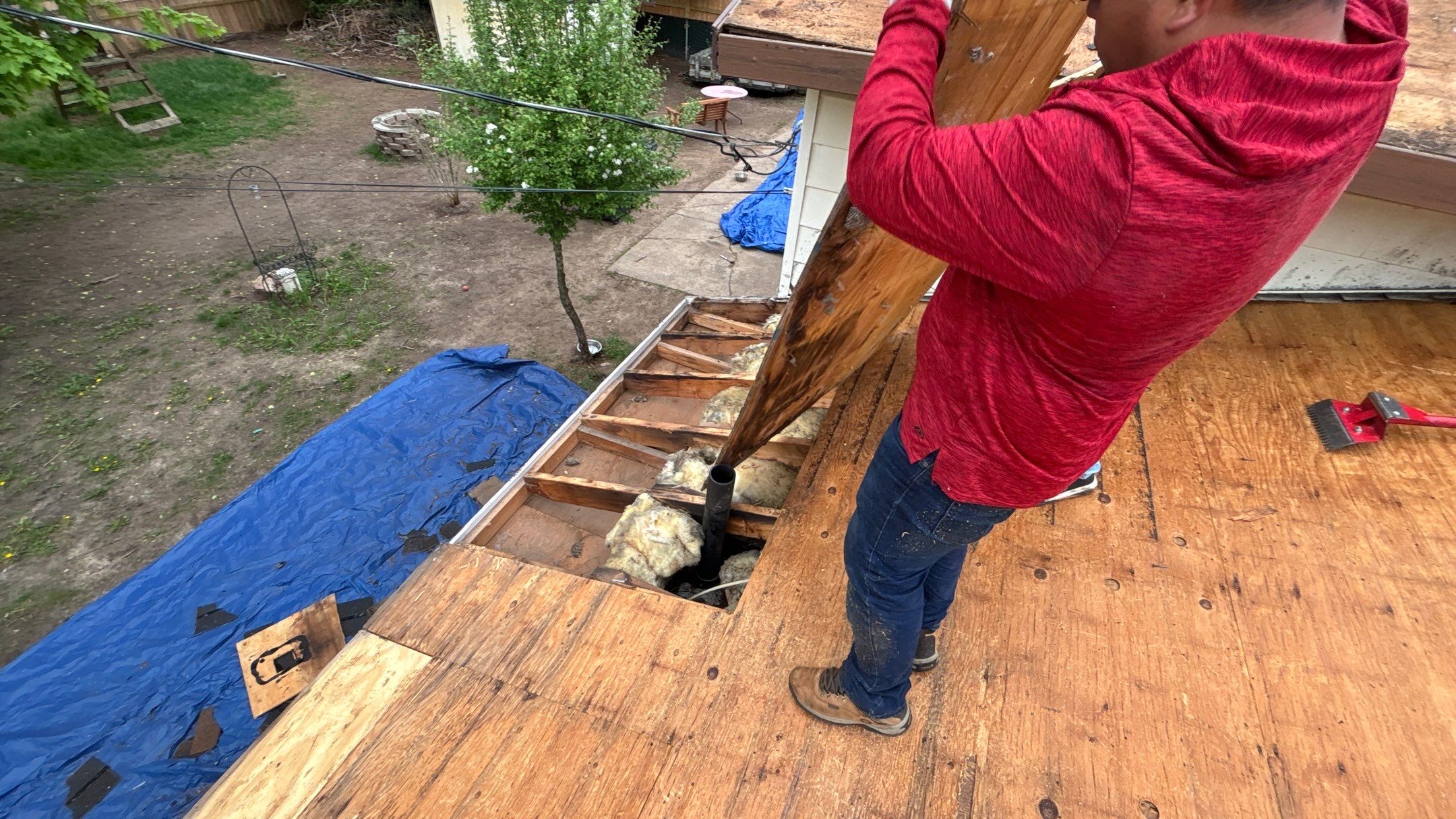 Roof Replacement using Owens Corning Teak by 180 Contractors