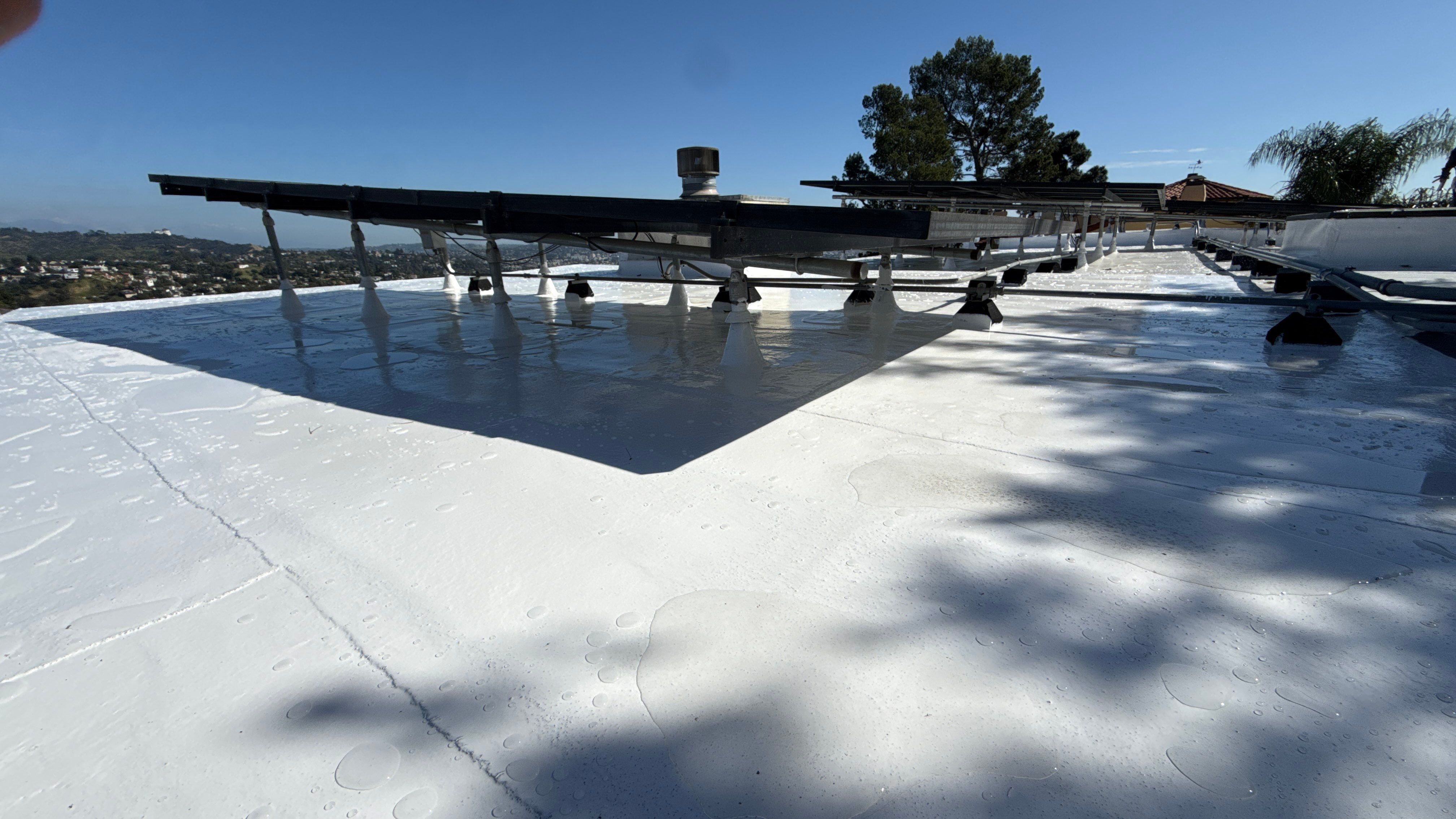 Residential Silicone Coating Project - West Hollywood by Hull Brothers Roofing