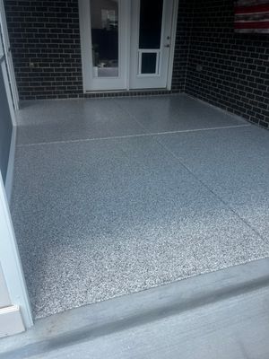 Patio Floor Coating using Coyote