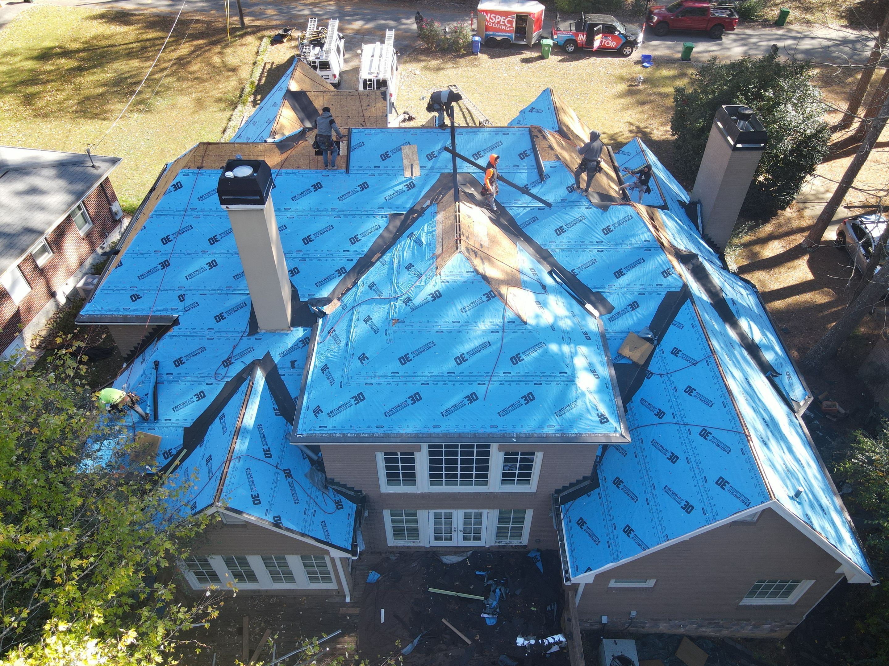 Residential Roofing Installation using Owens Corning by Inspector Roofing and Restoration