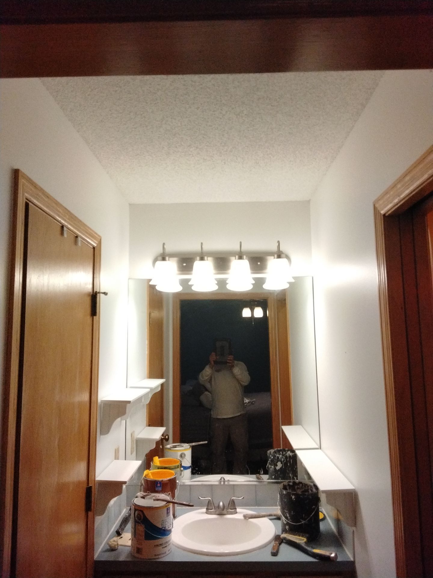 Repaint Accent Walls with Color Change and drywall repairs by Midwest Paint LLC