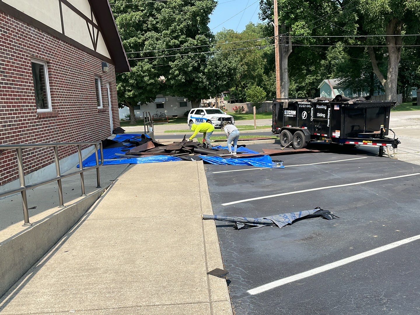 Commercial Roofing Installation using Owens Corning, Painting, Fascia Repair by Storm Contracting 