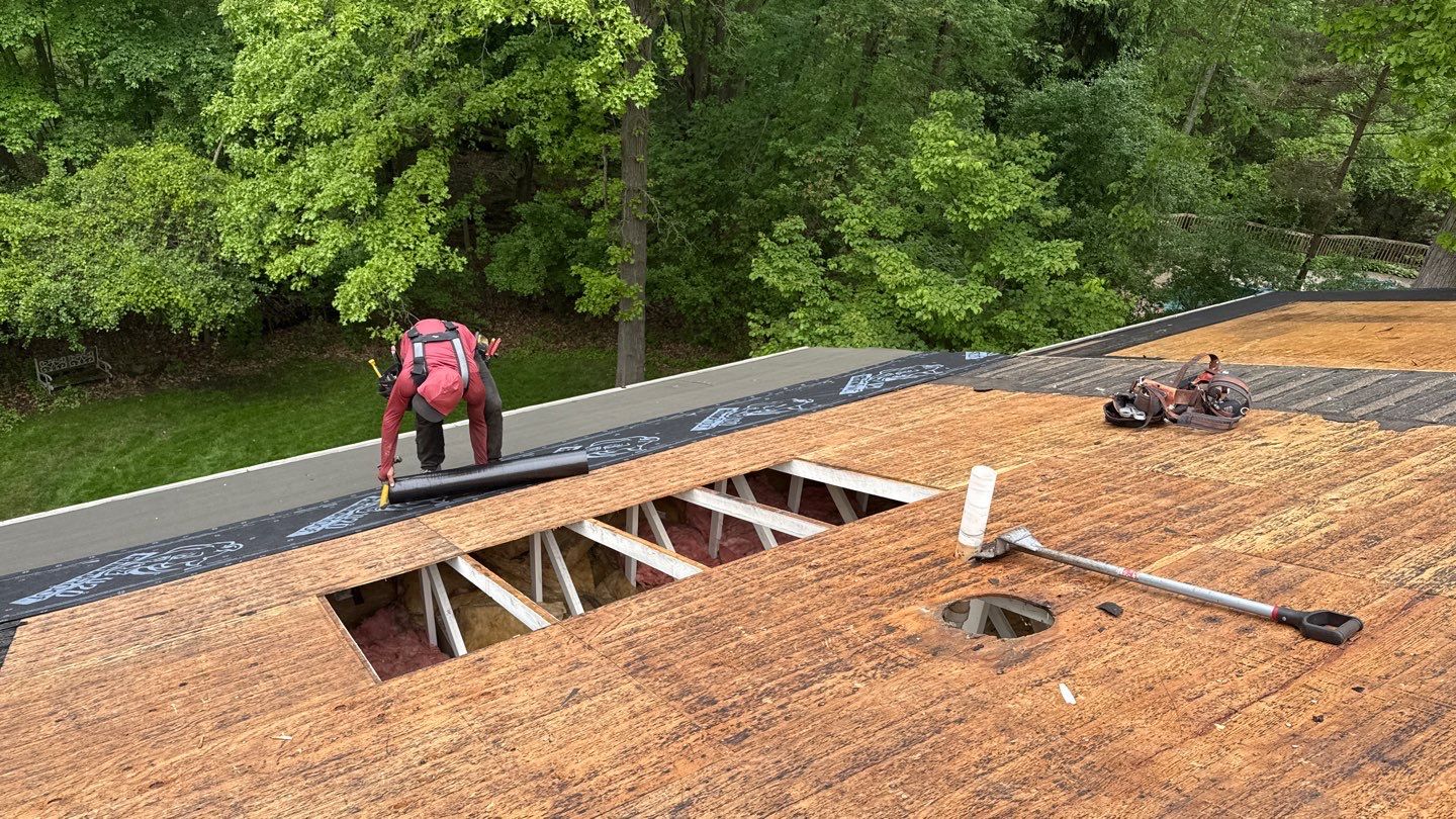Roof Replacement using Owens Corning Desert Rose by 180 Contractors