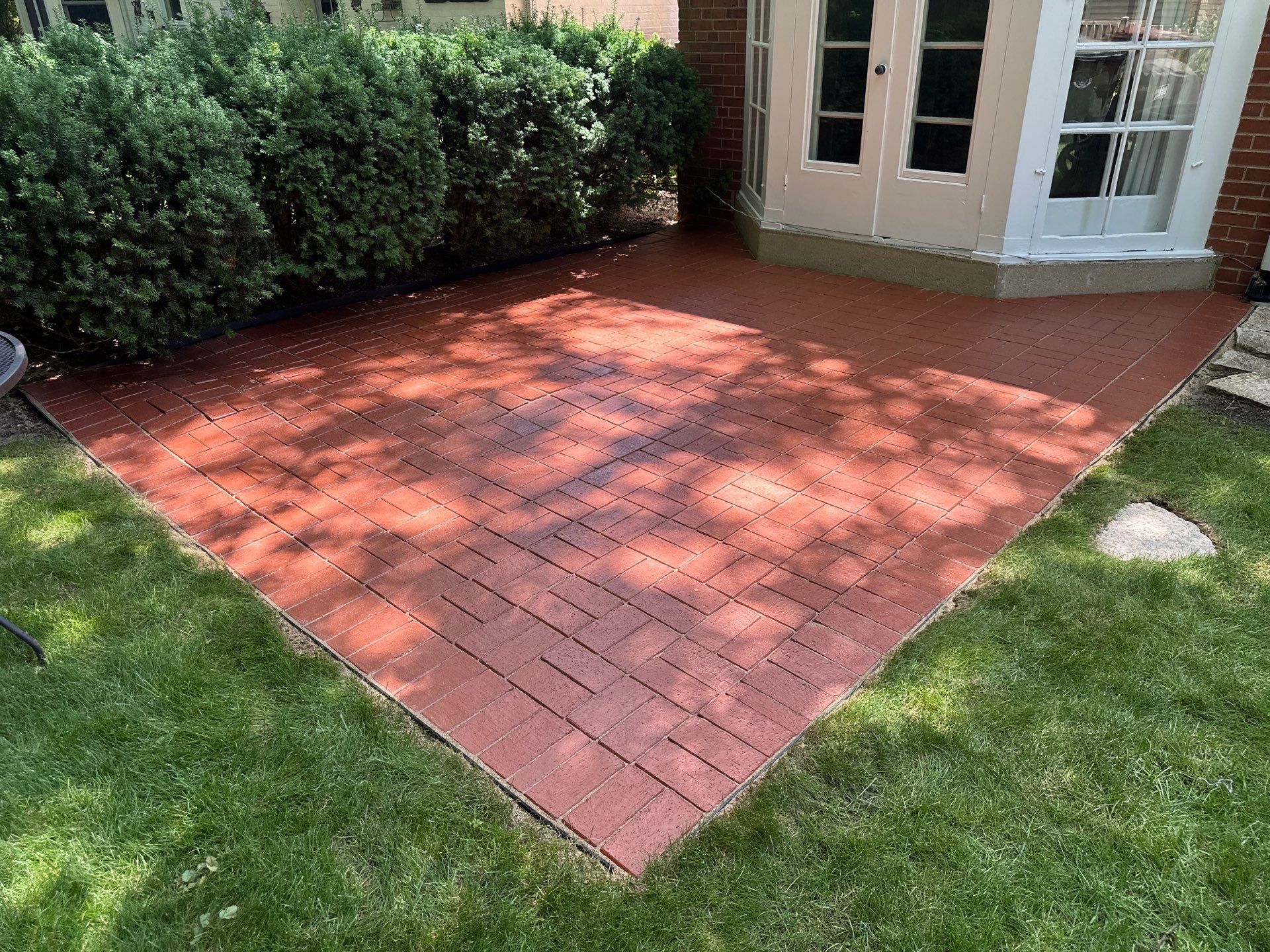Brick Paver cleaning, sanding, seal by Northern Power Washing LLC.