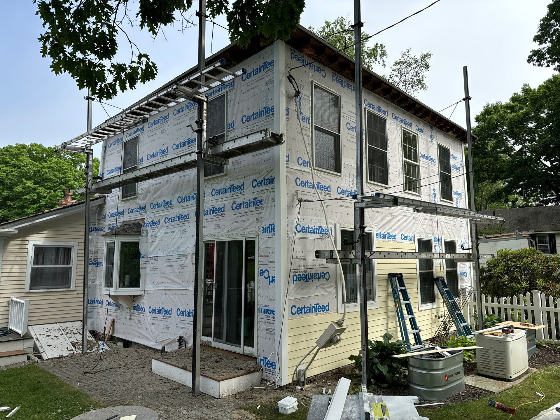 Everlast Siding, and New Asphalt Roofing in New Castle, NH by Tall pine roofing