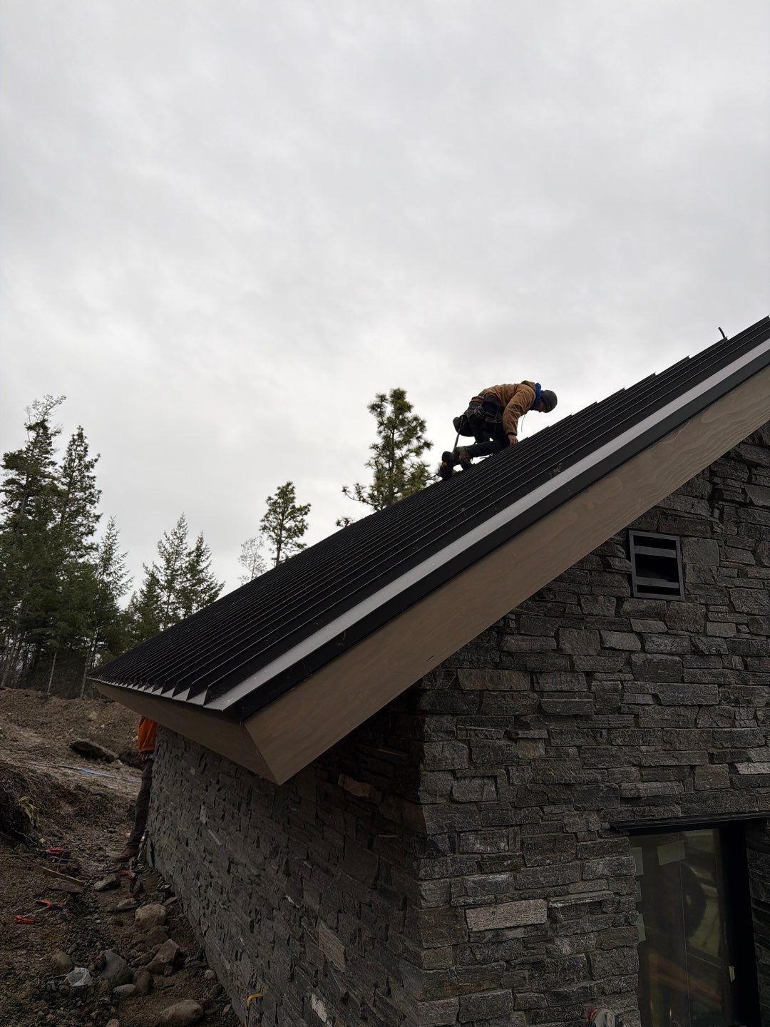 CMG ULG Mechanical Lock Standing Seam - Dark Bronze by Montana Roofing Solutions