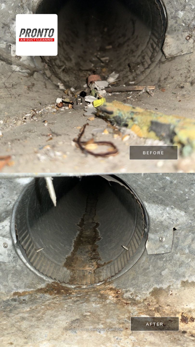 Air duct cleaning using Hypervac by Pronto Air Duct Cleaning