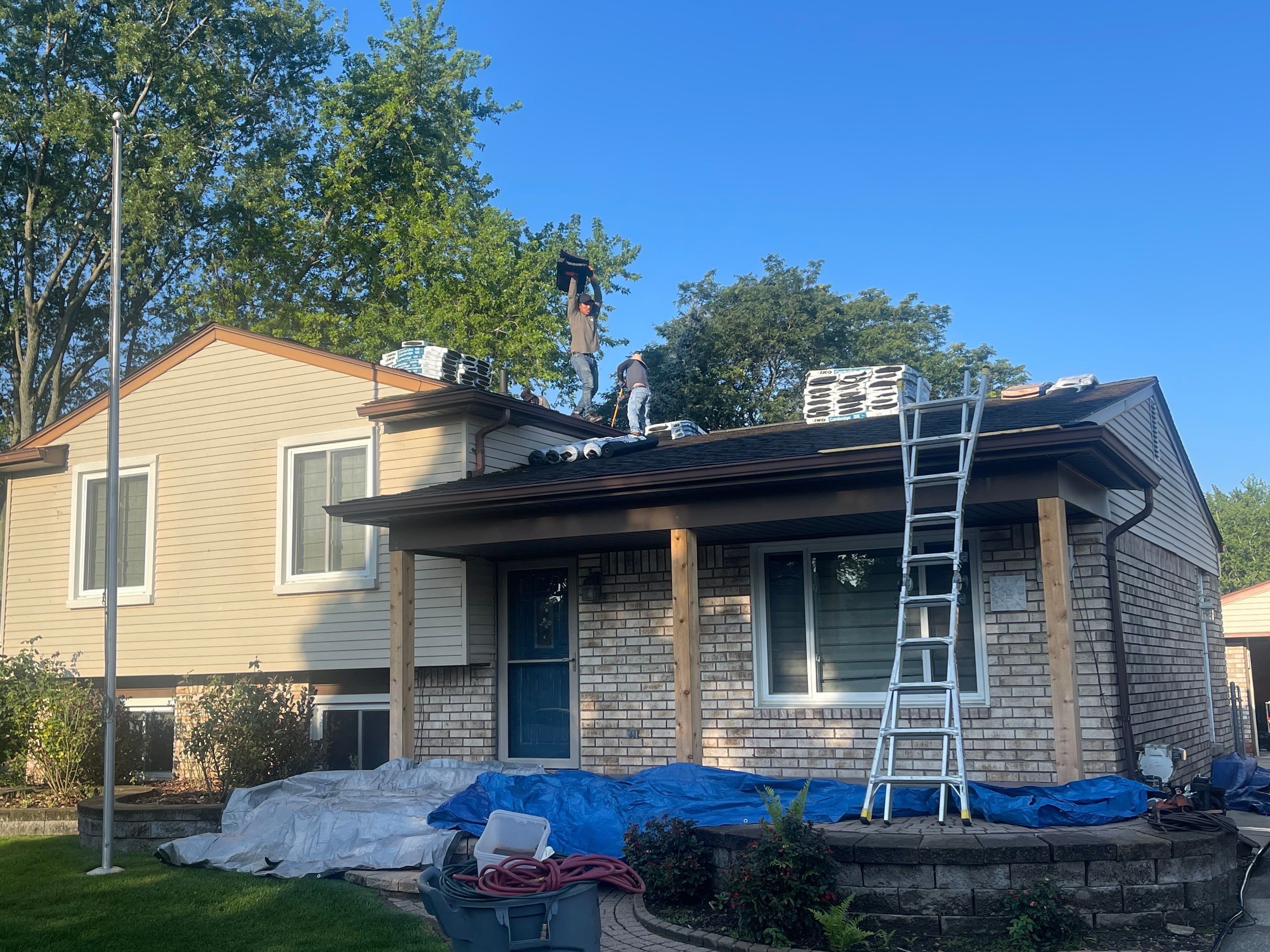 Residential Roofing Installation using IKO DYNASTY - Granite Black by JNR Roofing LLC