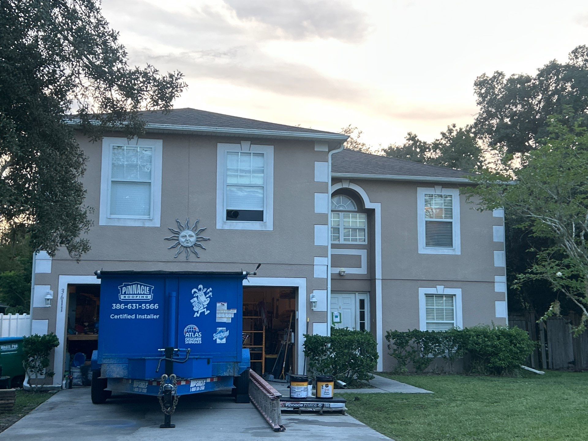 Deltona Roof Replacement Featuring Copper Canyon Shingles and Decking Repair by Pinnacle Roofing Group