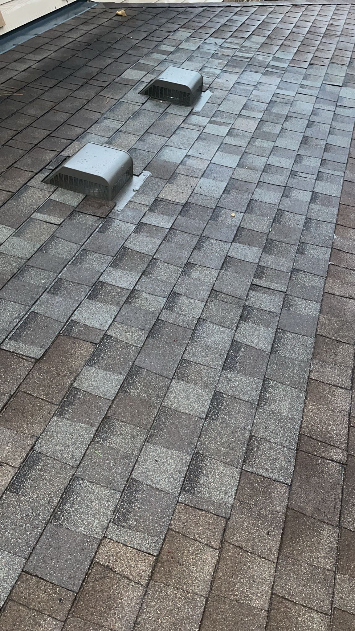Hail Damage using Owen's Corning Duration (Lifetime) Shingles by Roof Repair Company