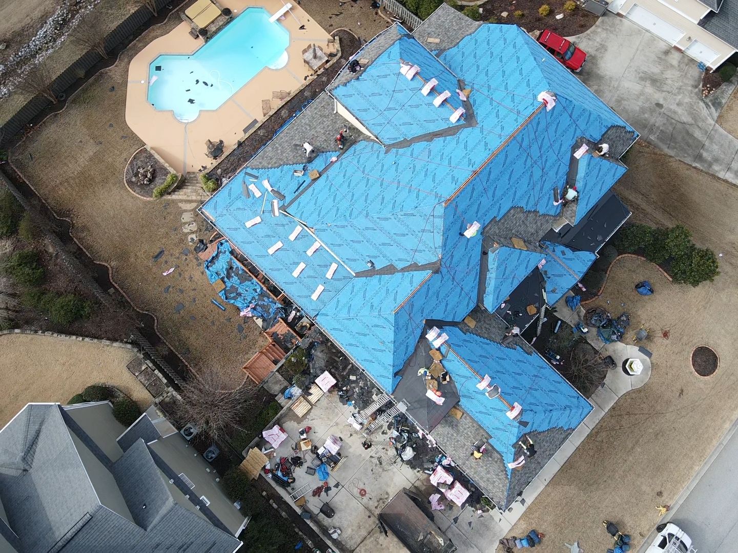 Residential Roofing Installation using Owens Corning by Inspector Roofing and Restoration