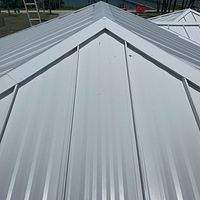 .032 Aluminum 1.5" Mechanical Seam Regal White  by Total Roofing System The Metal Roof Experts