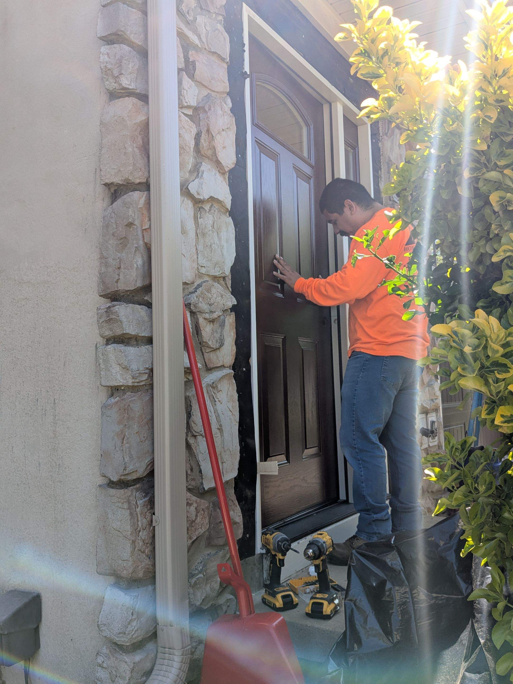 Door With Sidelite and Patio Door by Aspen Home Improvements