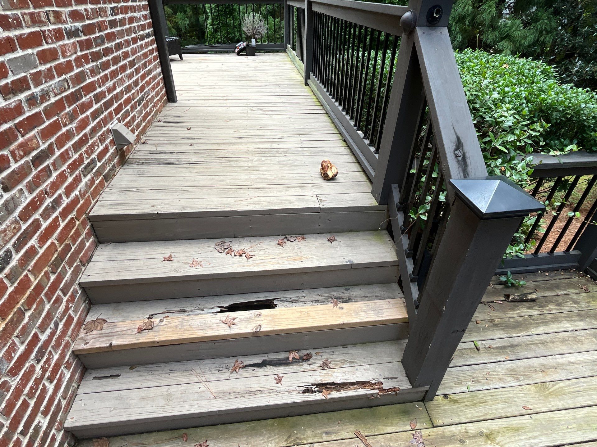 Deck Build using Pressure Treated Pine with Timbertech Deck Lighting by Nelson Exteriors 