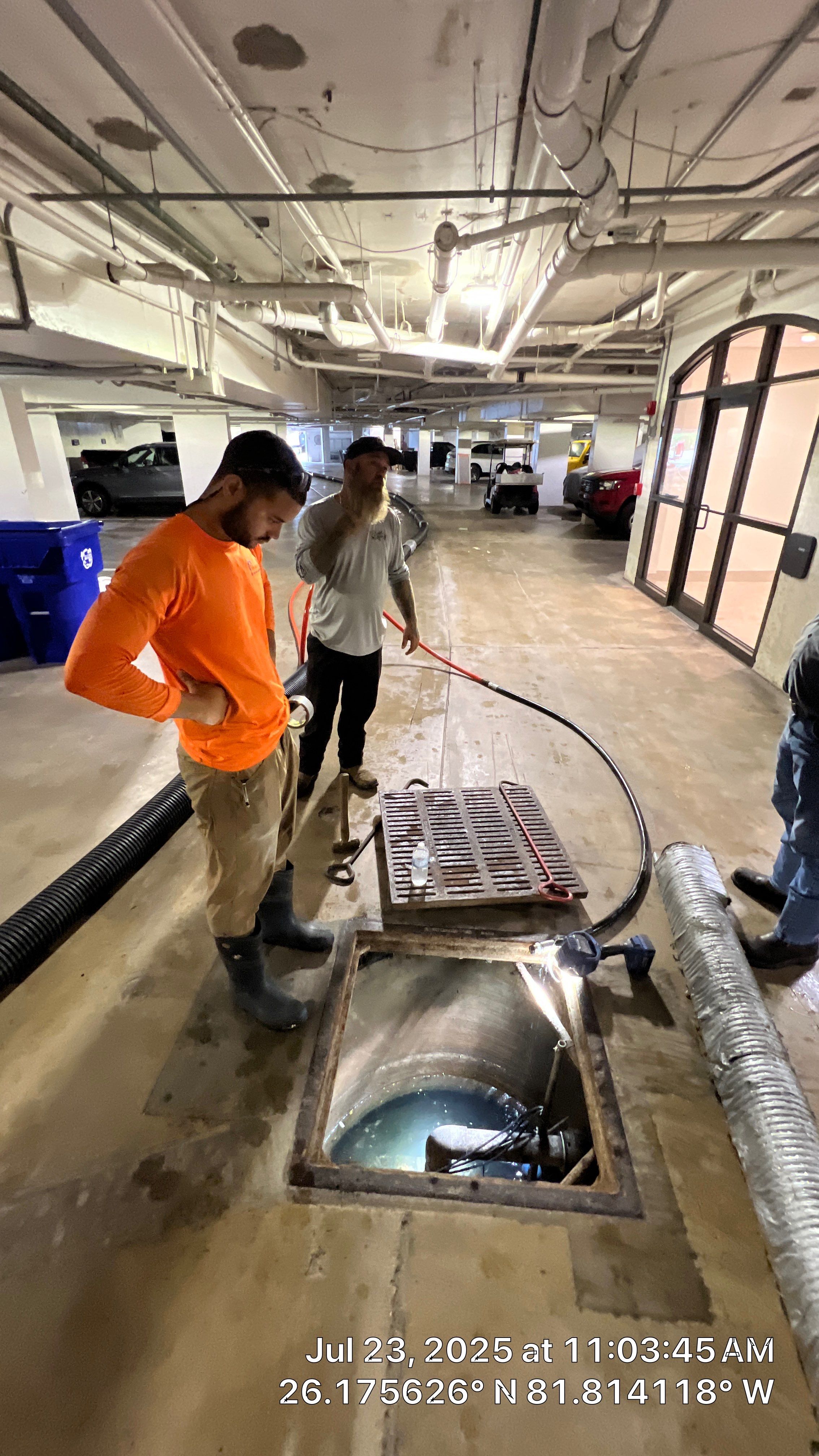 Naples Condo Complex Stormwater System Maintenance and Hurricane Cleanup by APS Power & Water
