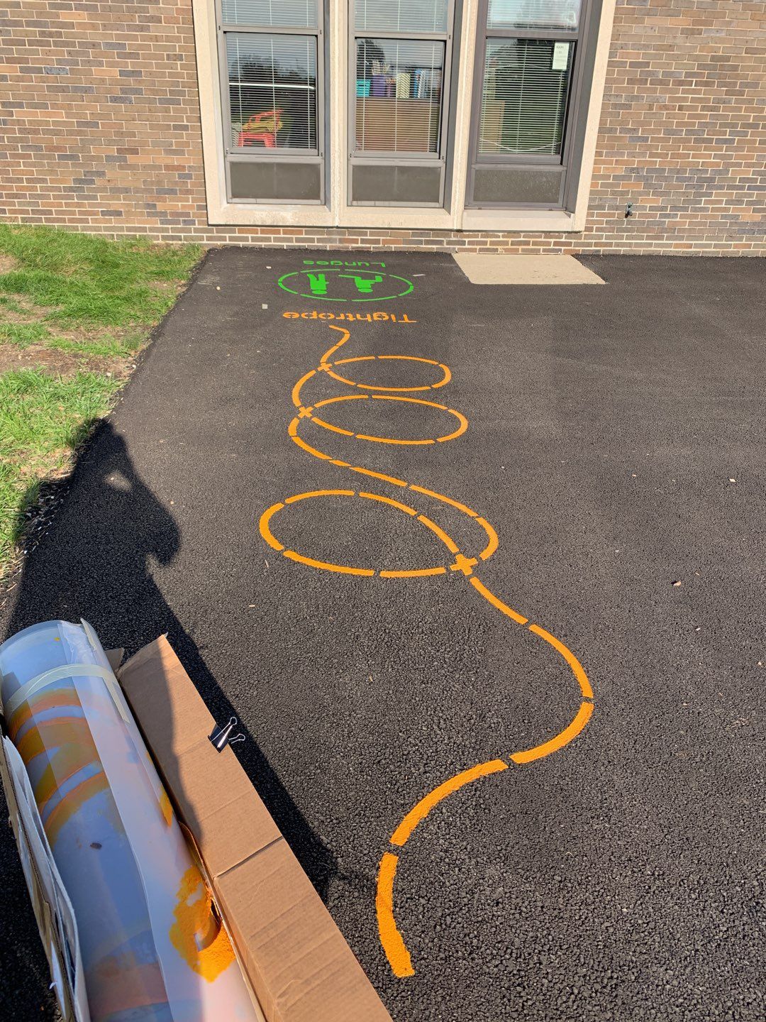 Playground Stencils using SealKrete Floor-Tex by Paint Platoon USA