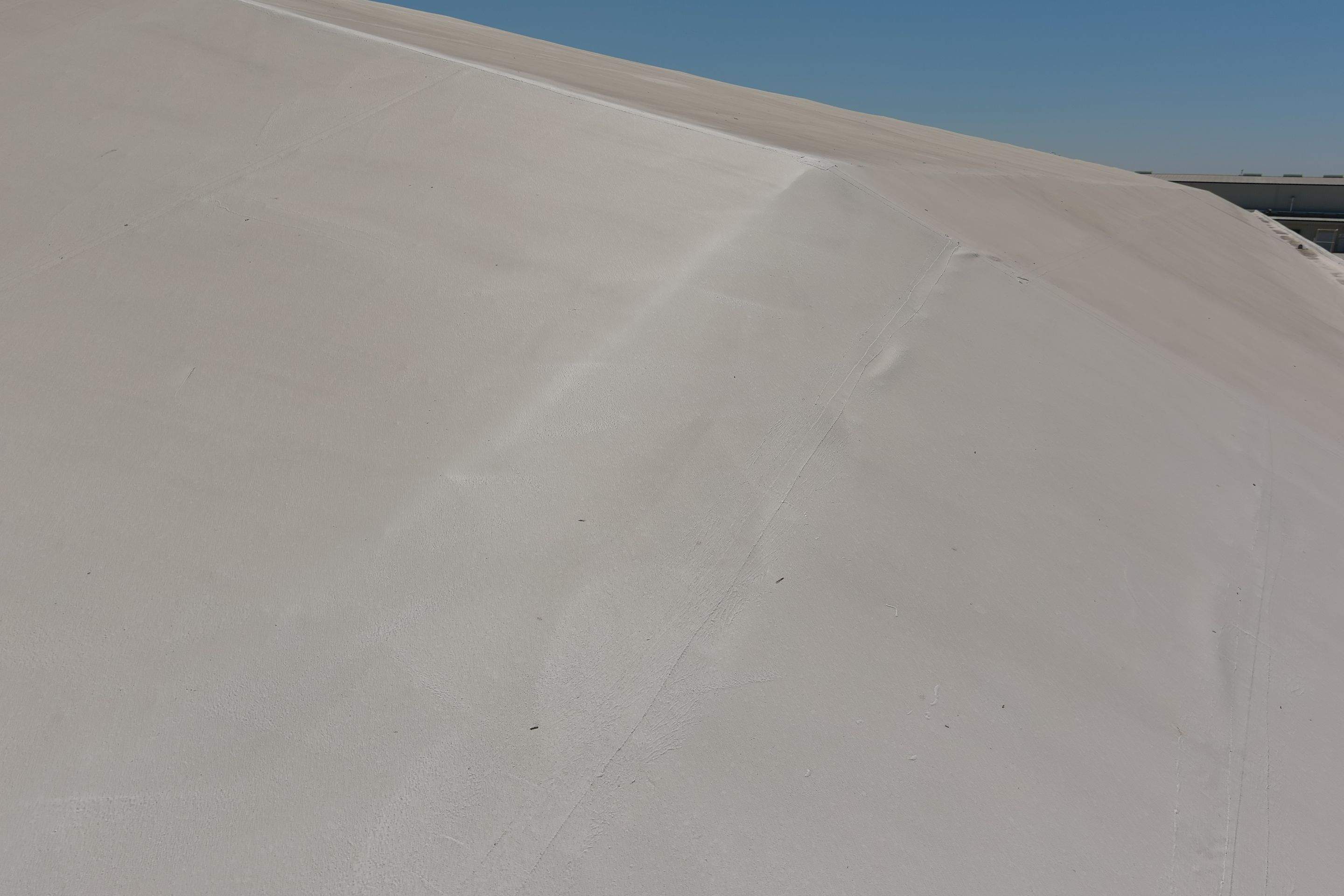 Single-ply restoration system using Conklin Benchmark/PUMA XL fabric and coating by Straight Edge Roofing Inc