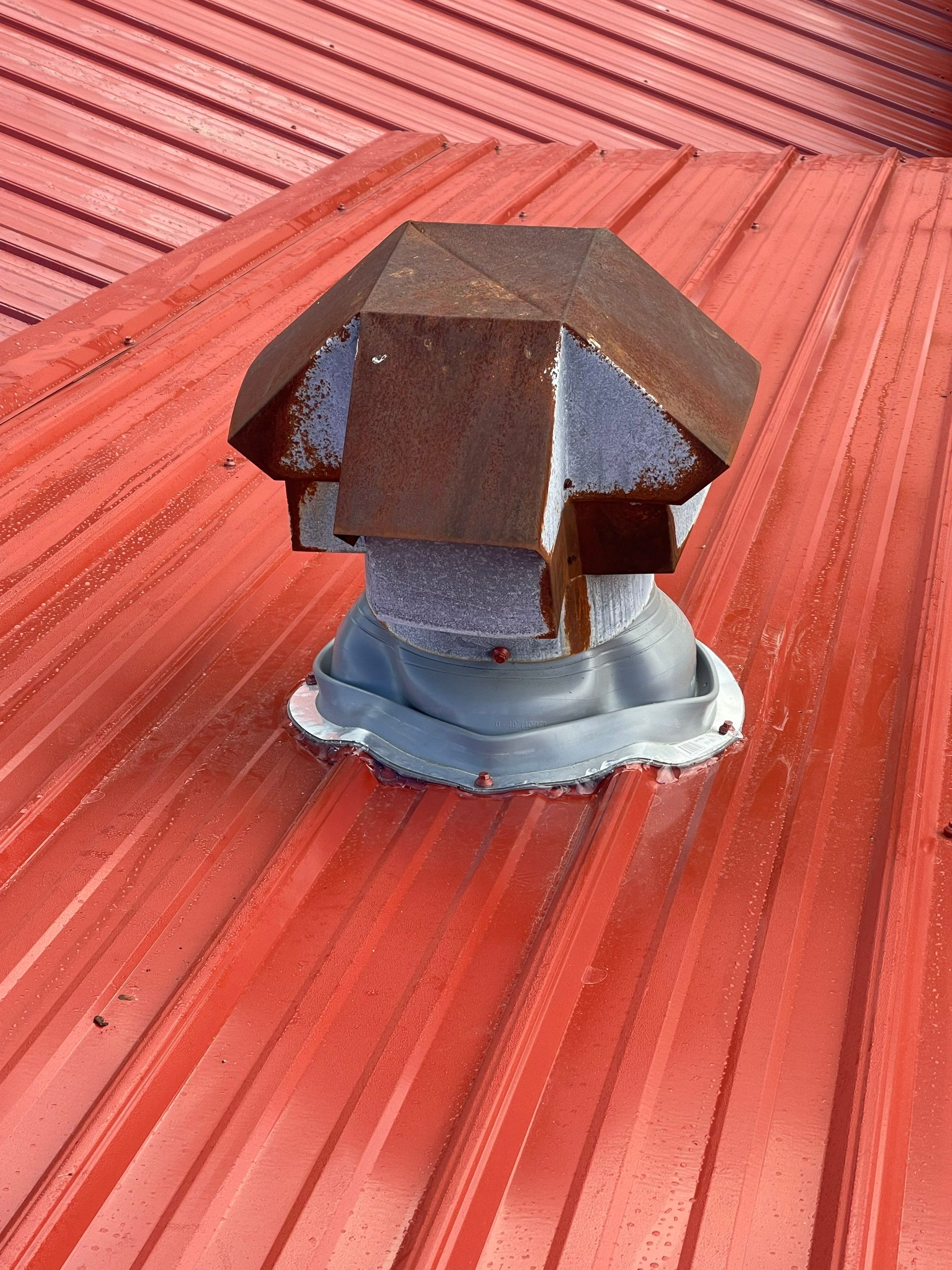 Residential Metal Roof Replacement using Reed's Metals: 26 GA. Colored Residential Metal Panels (Barn Red) by Hostetler Roofing