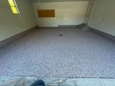 Garage Floor transformation!