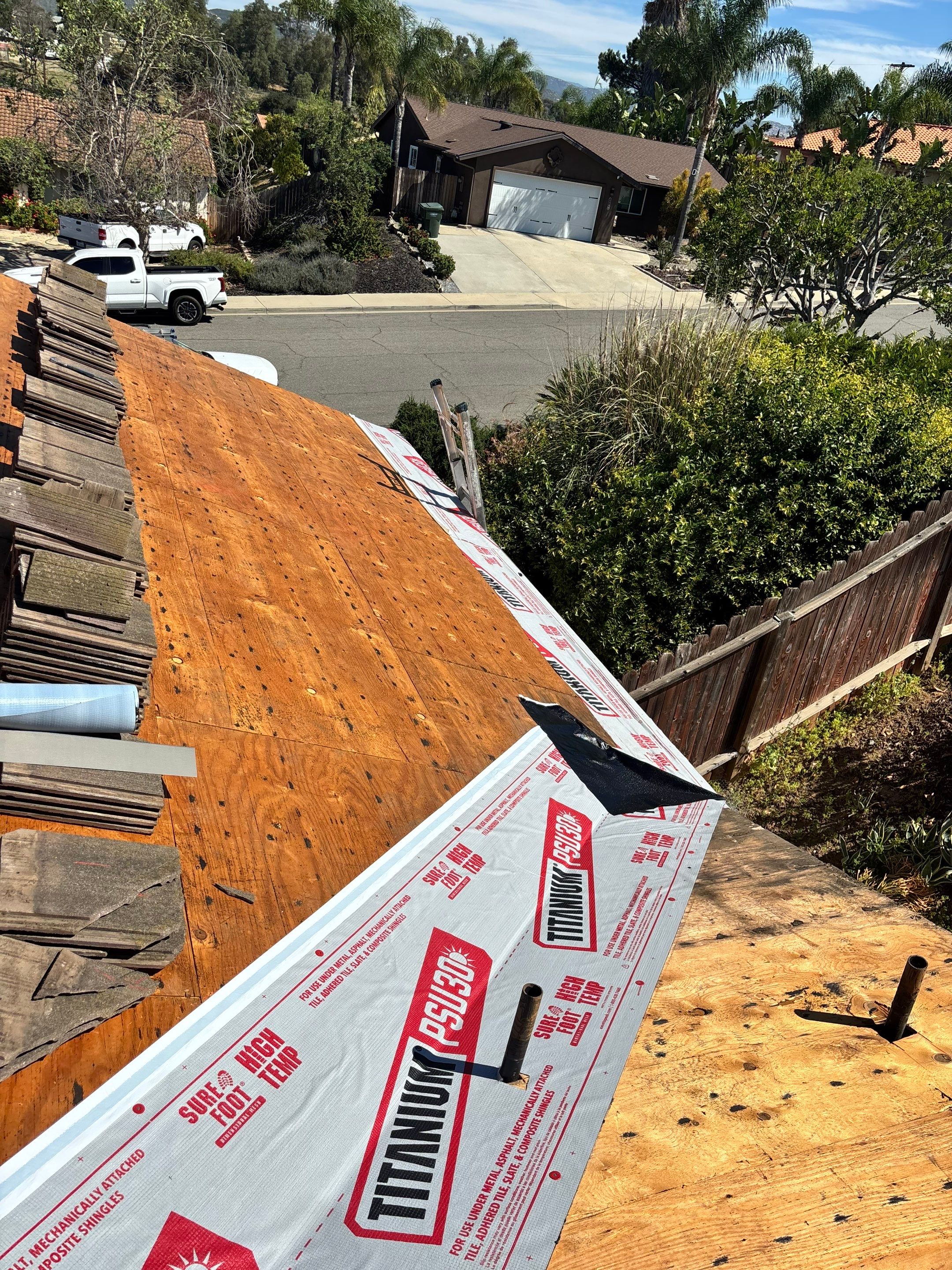 San Marcos Tile Roof Lift and Lay with Solar Stanchion Upgrade by Zenith Roofing Services