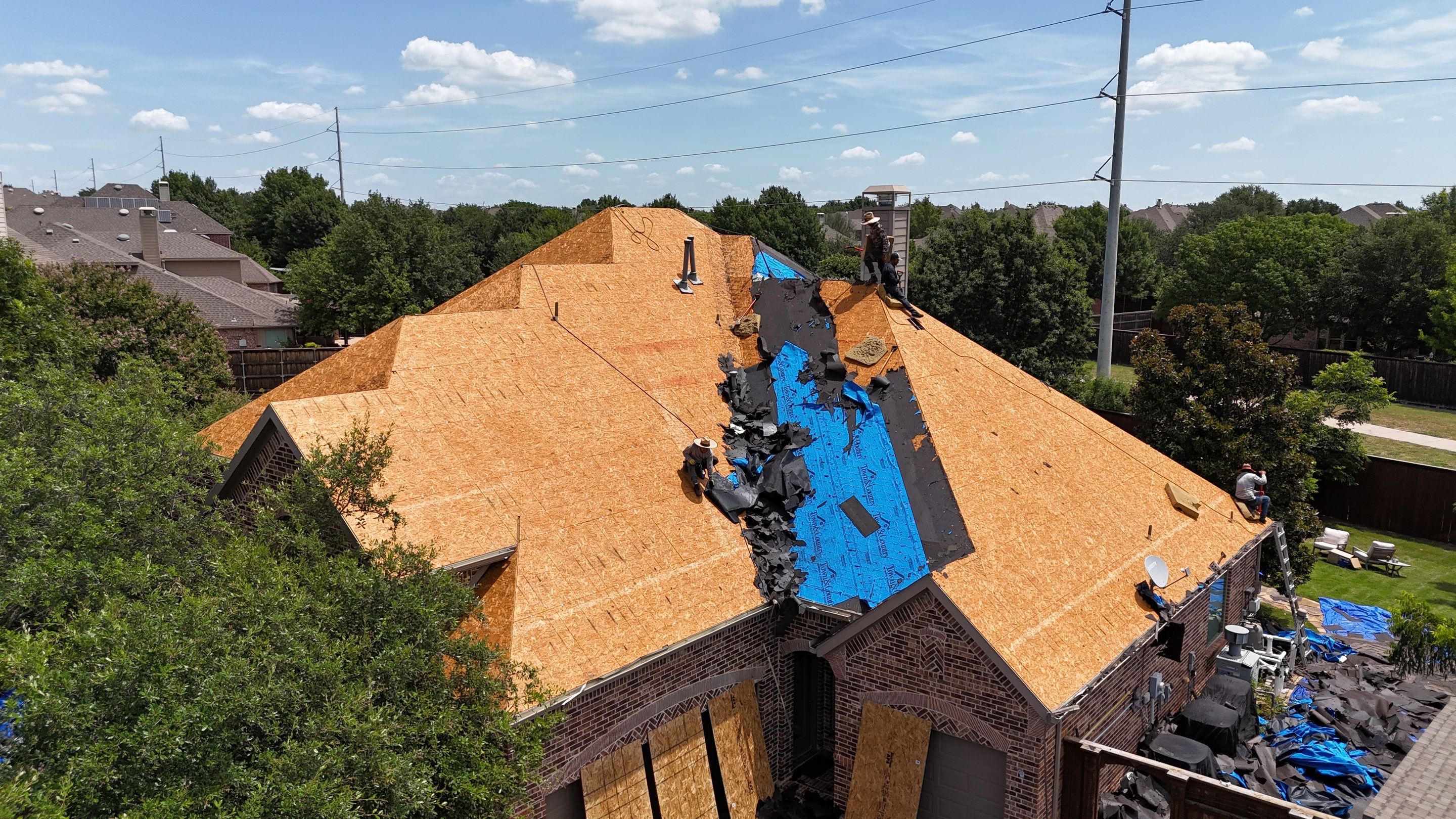 Residential Roof Repair using IKO Dynasty Class 3 Impact Resistant Shingles by Becker Roofing and Exteriors