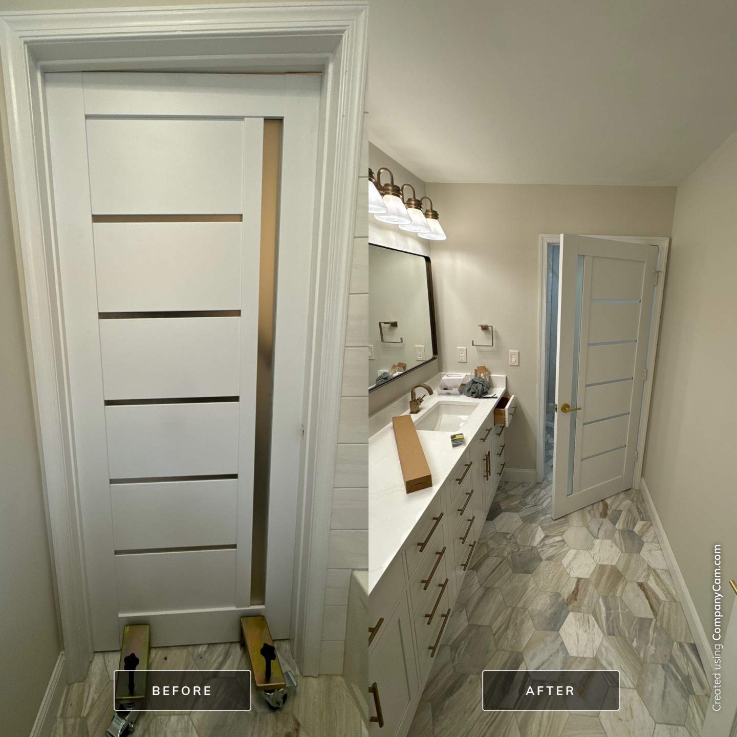 Door Installation using Interior Slab Door by A1 NERDY HOMES LLC