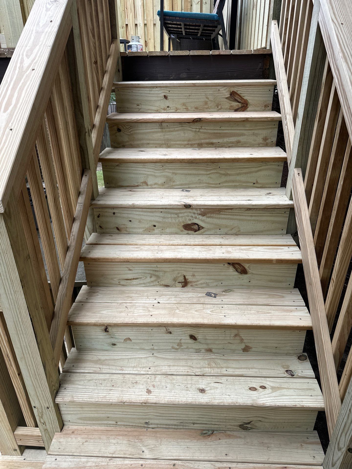 Decatur, GA Deck Resurface and Privacy Wall Build Using Pressure Treated Pine by Nelson Exteriors 