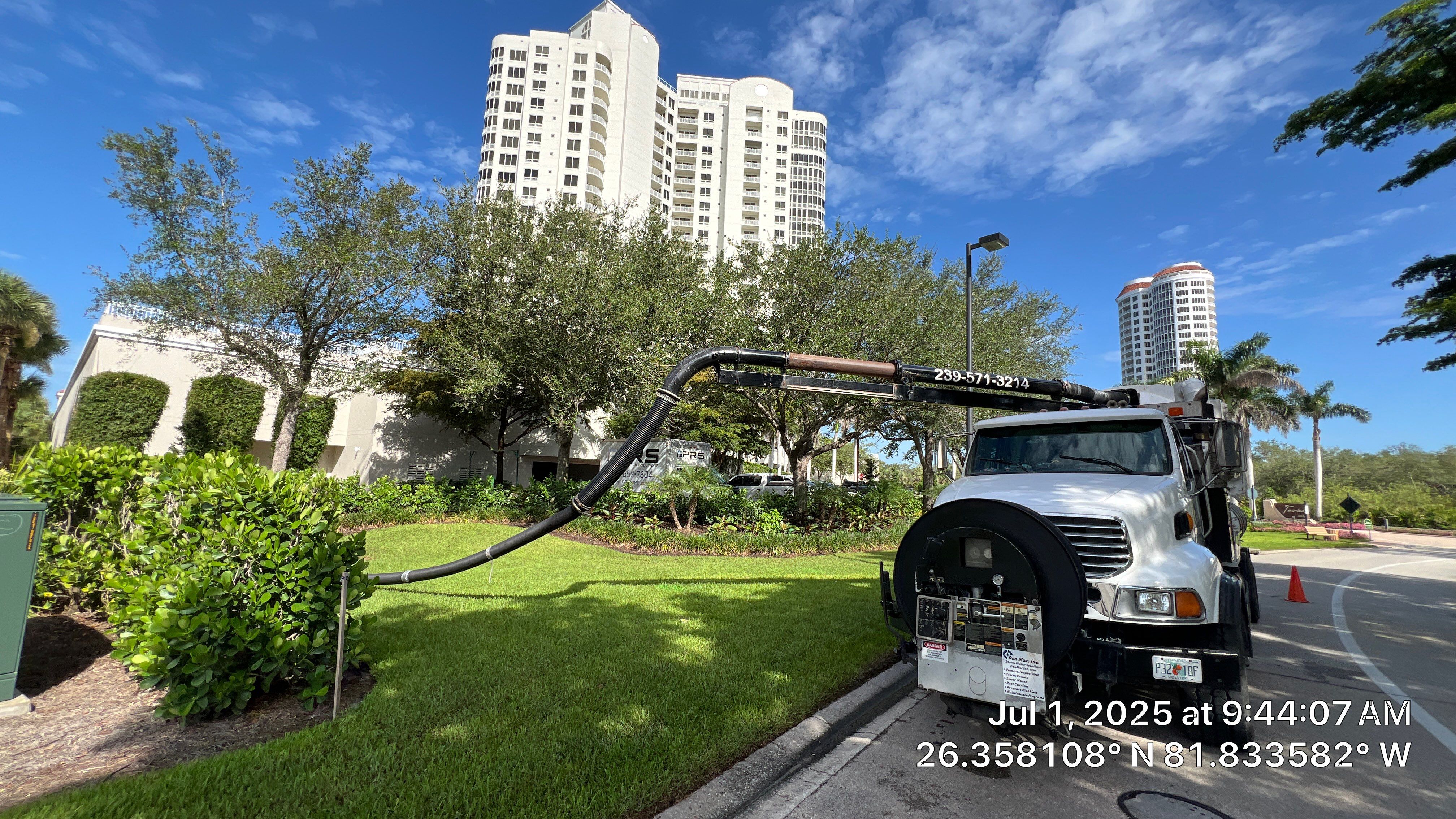 Bonita Bay Condo Stormwater Maintenance with PRS by Don Mar, Inc. Storm Water Solutions