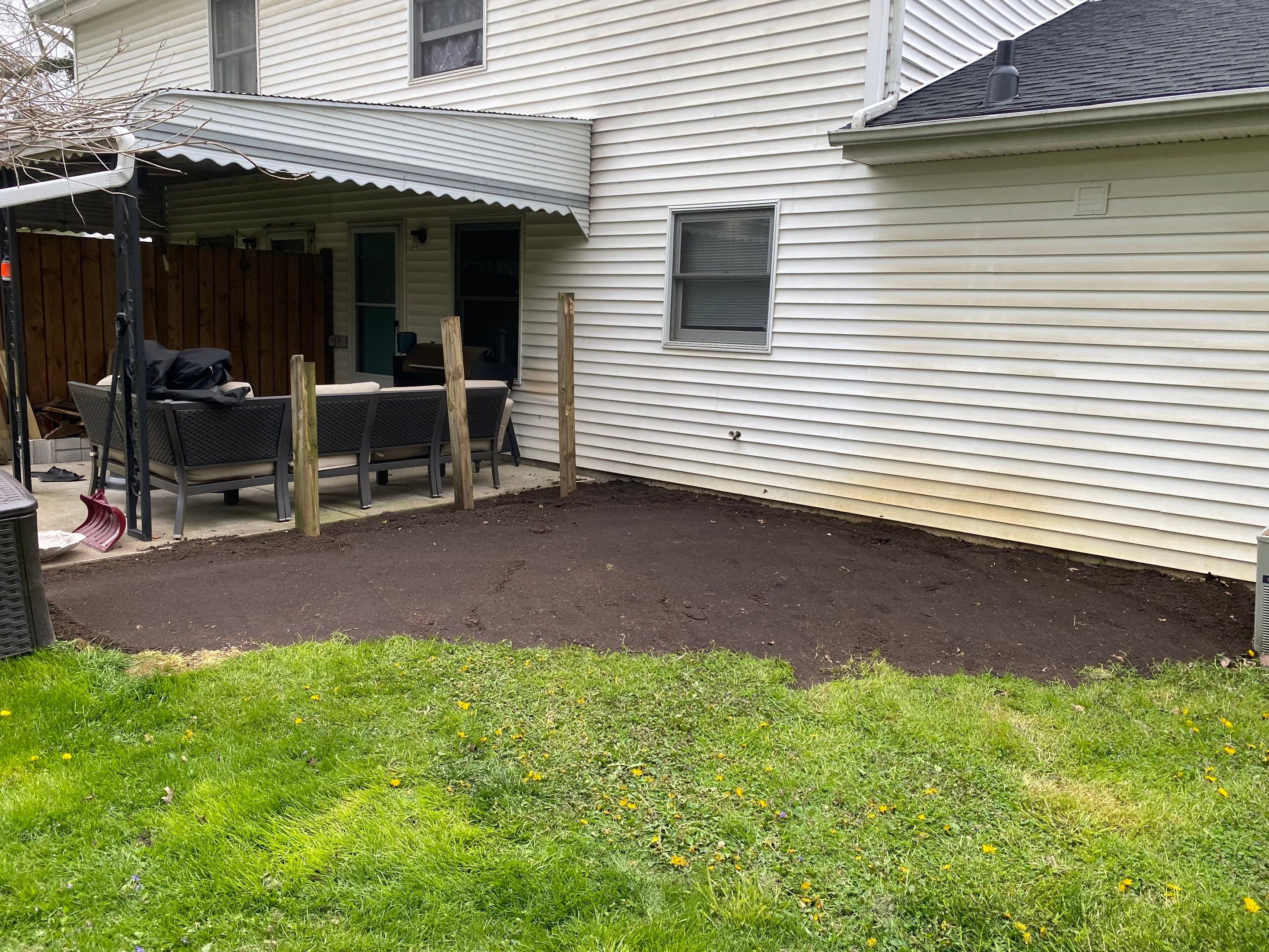 Grading Beds Install by Elm Rose Gardens