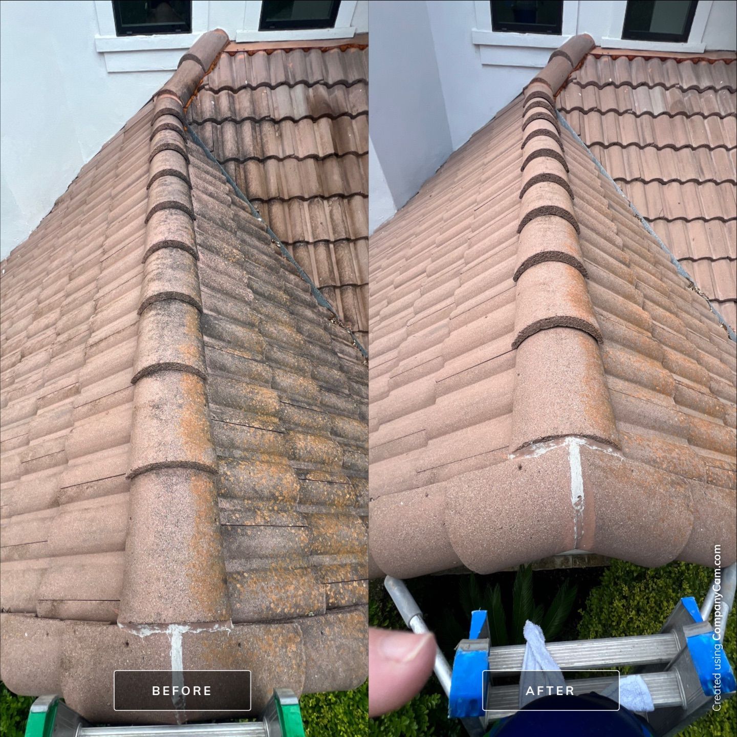 Tile Roof Wash Project in Shavano Park by Bright Choice