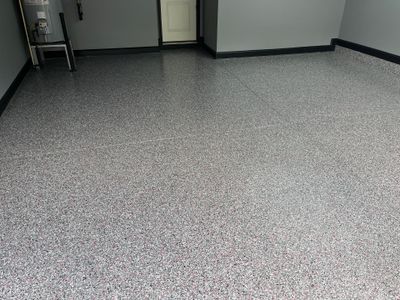 Garage Floor Coating using Custom Color