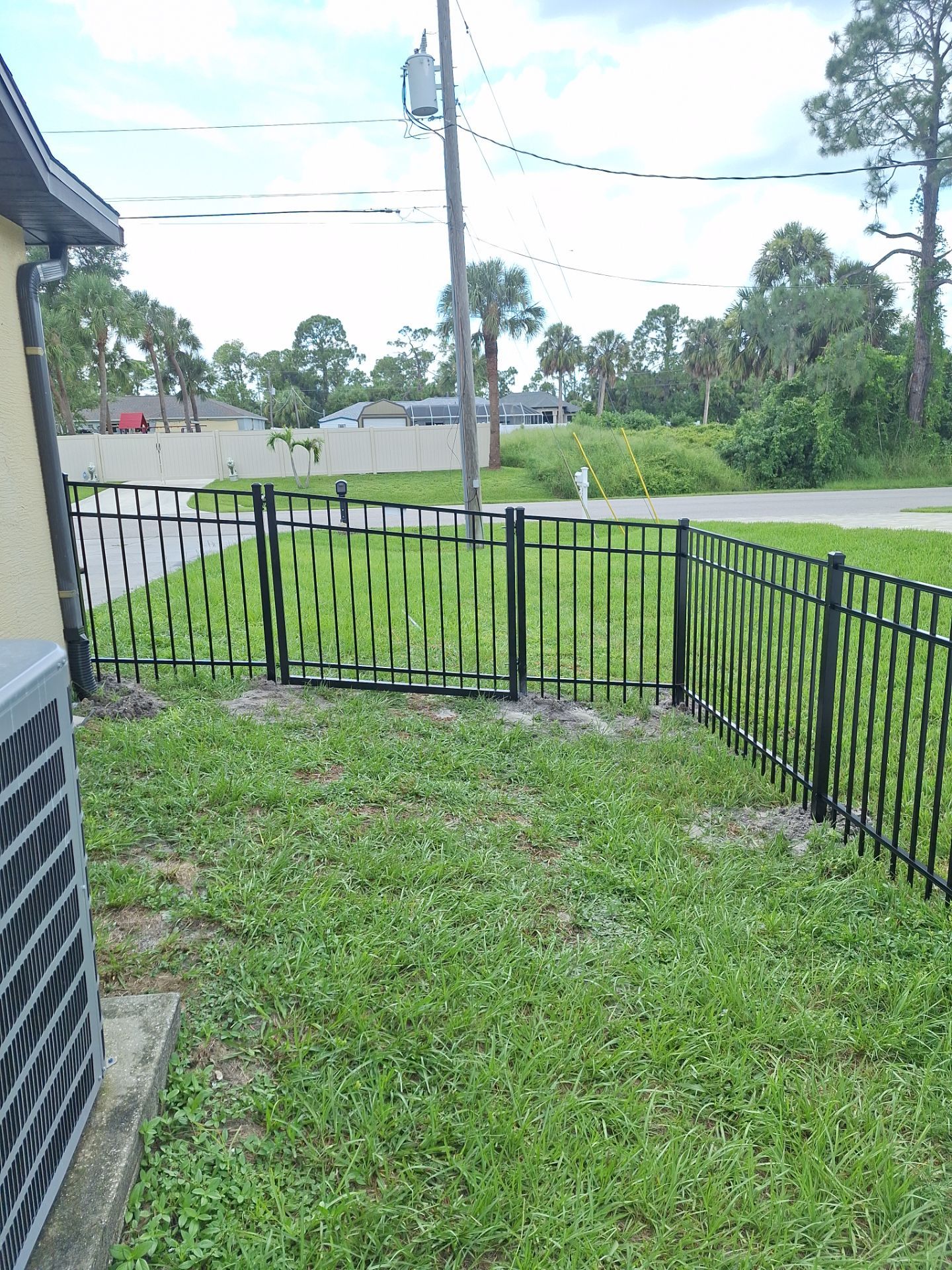 Aluminum Fence Installation using 3 Rail Aluminum Fence by Asap fence and gates, LLC