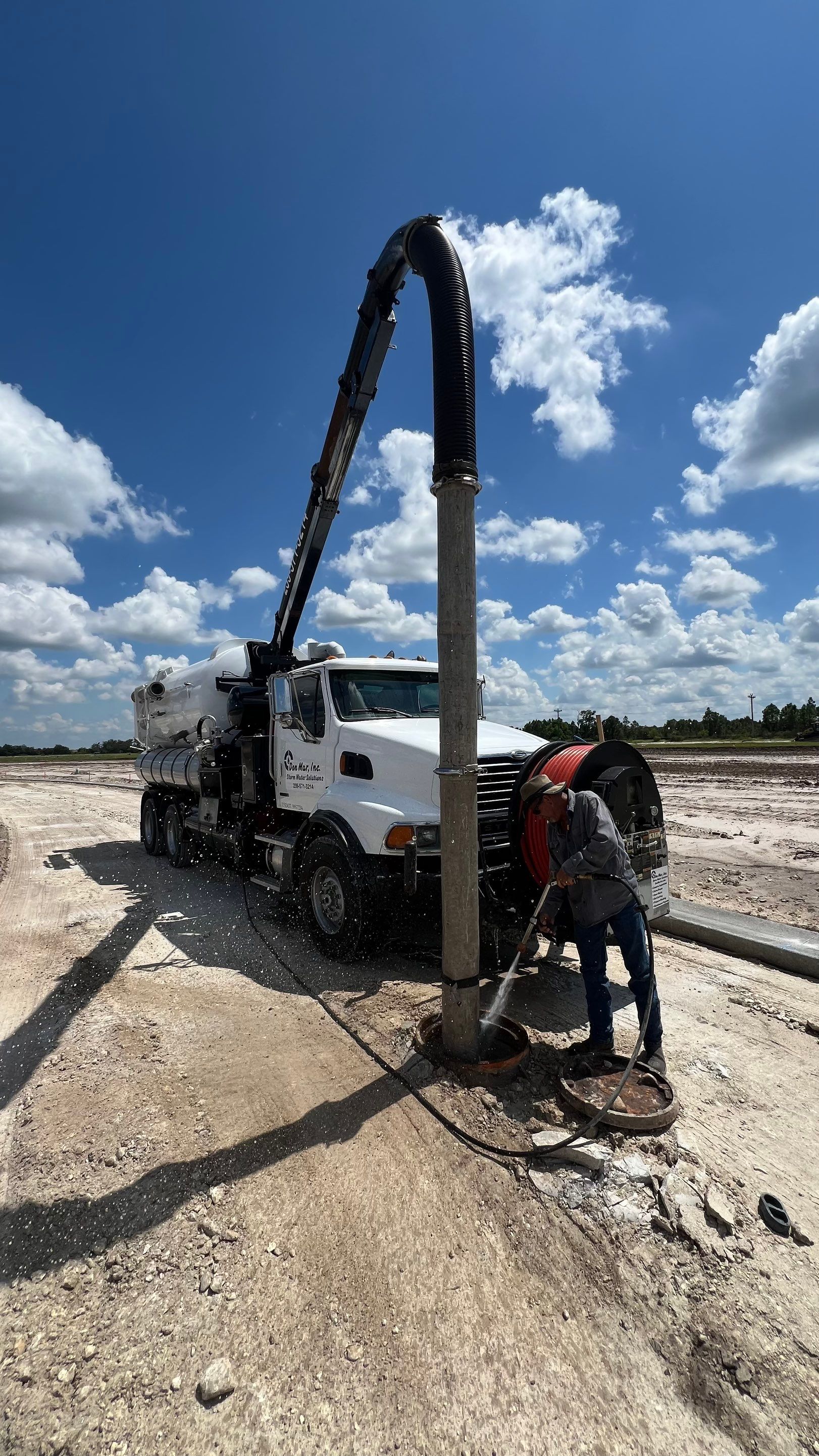 Lehigh Acres New Construction Community Sewer System Cleaning Part 2 by APS Power & Water
