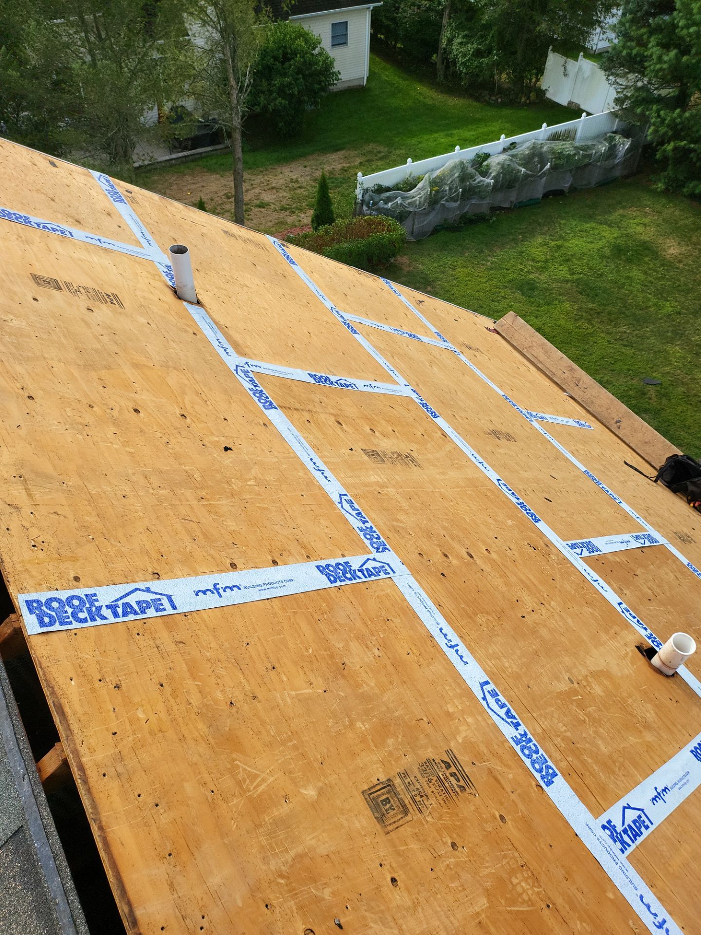 Residential Roofing Installation using Owens Corning Duration Driftwood by A Plus Exterior