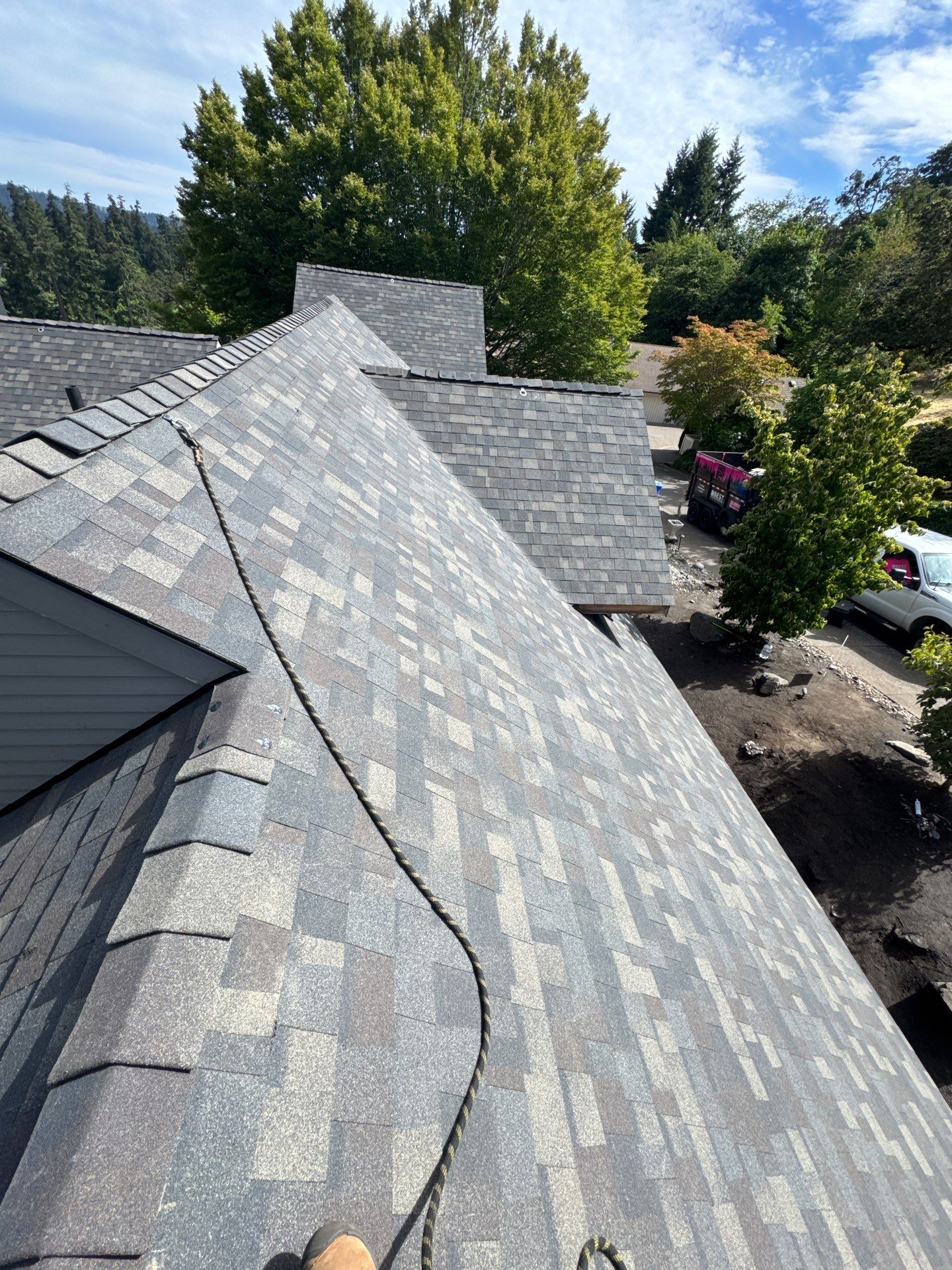 Complete Architectural Shingle Reroof and OSB Decking Repair in Eugene by BEST Roofing & Waterproofing