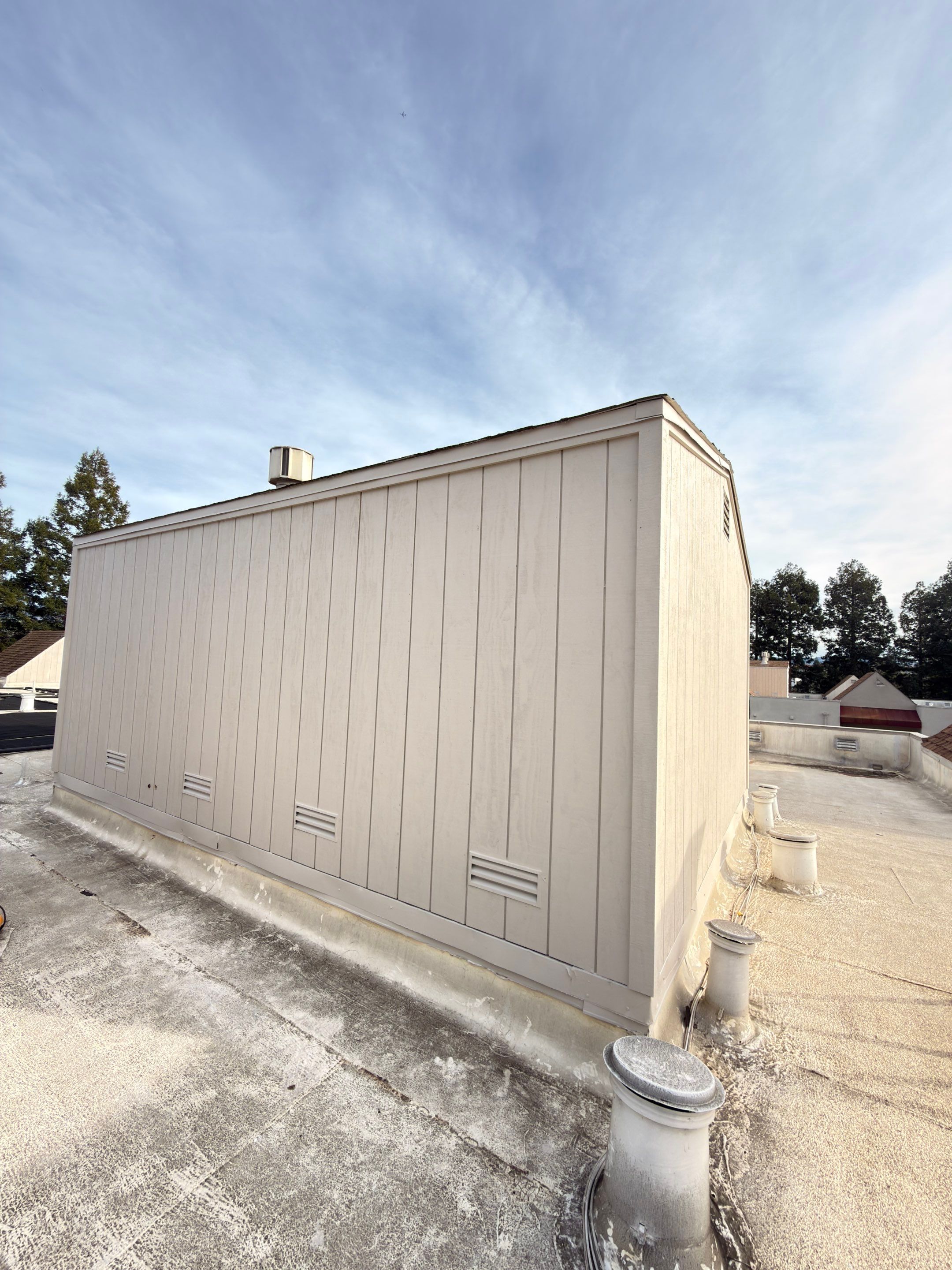 Roof Top Boiler Room and Roofing Repairs by Anza Builders, Inc. 