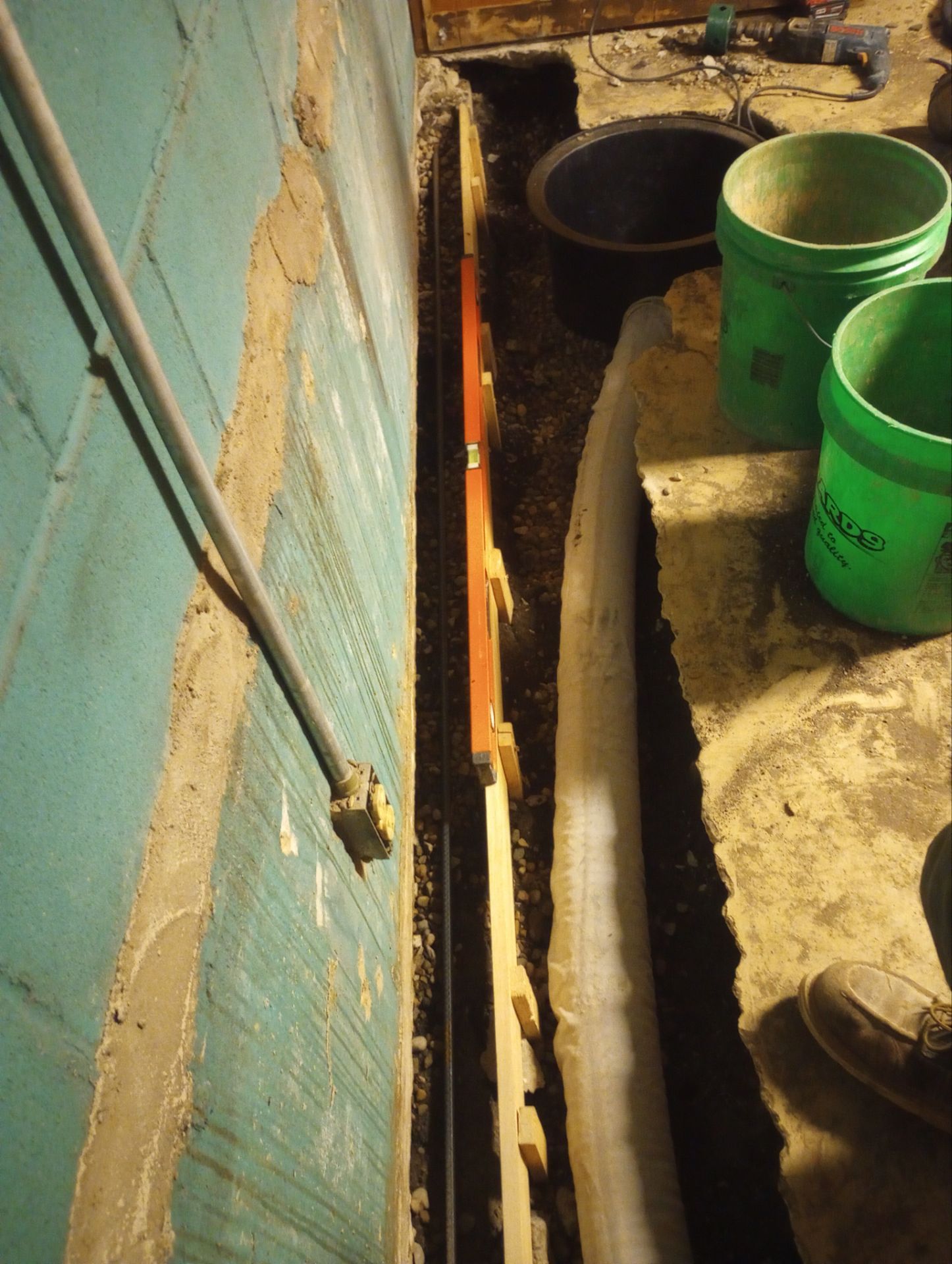 Interior Basement Waterproofing in South MPLS by Waterproofing Northeast