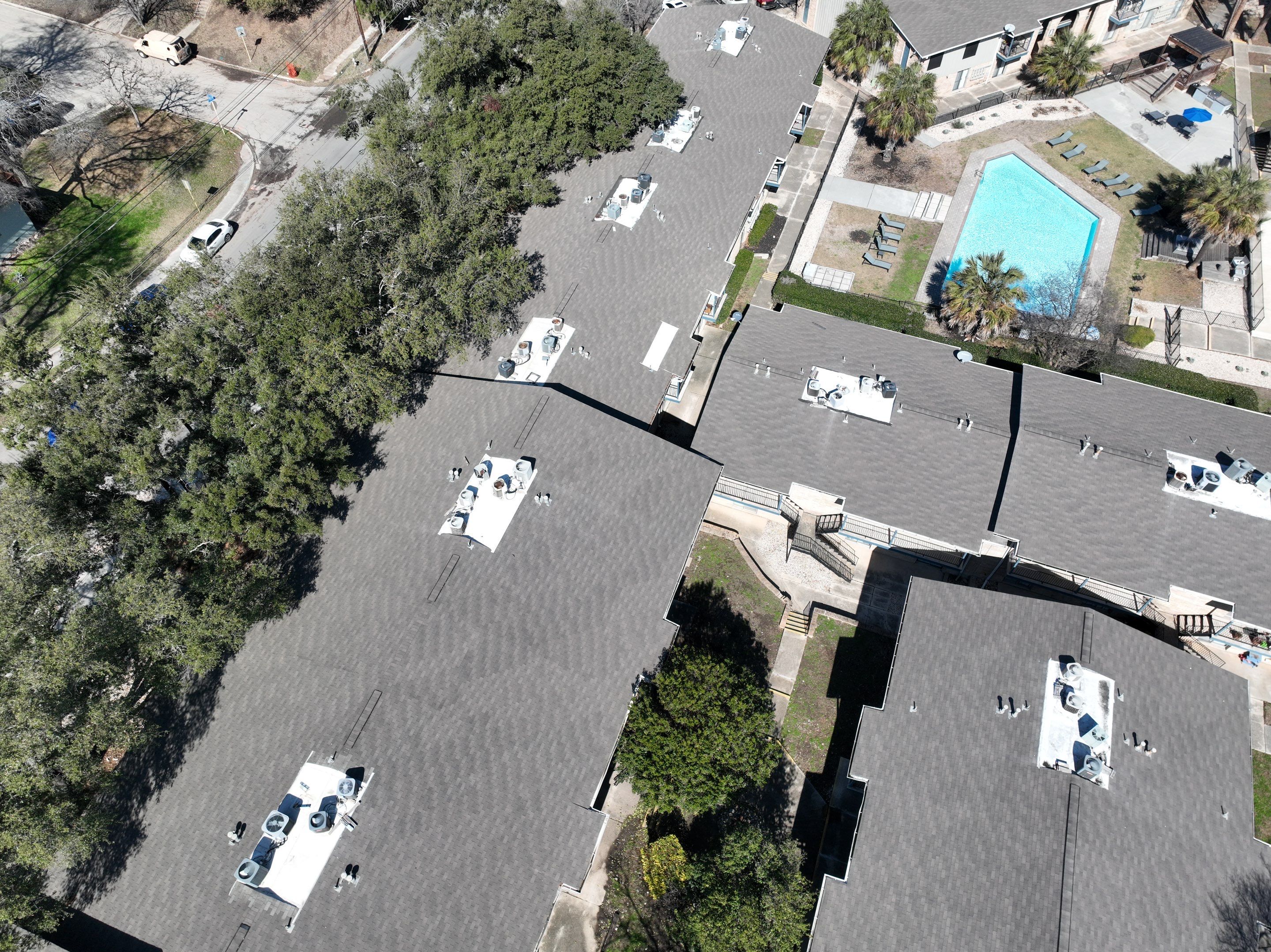 Commercial Roof Inspection using Drone Inspection by Premier Roofing and Contracting