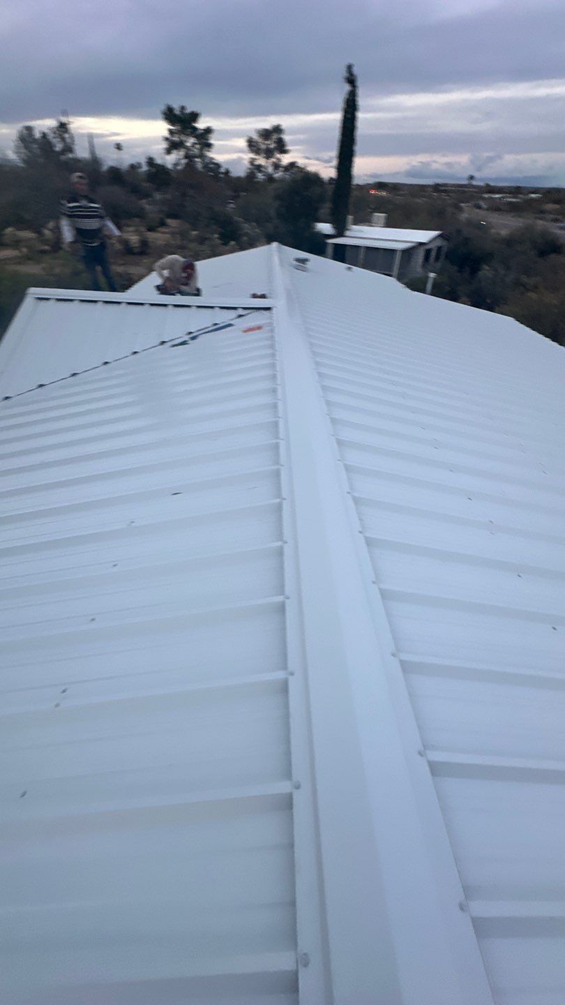 Polar White Exposed Fastener by Reimagine Roofing