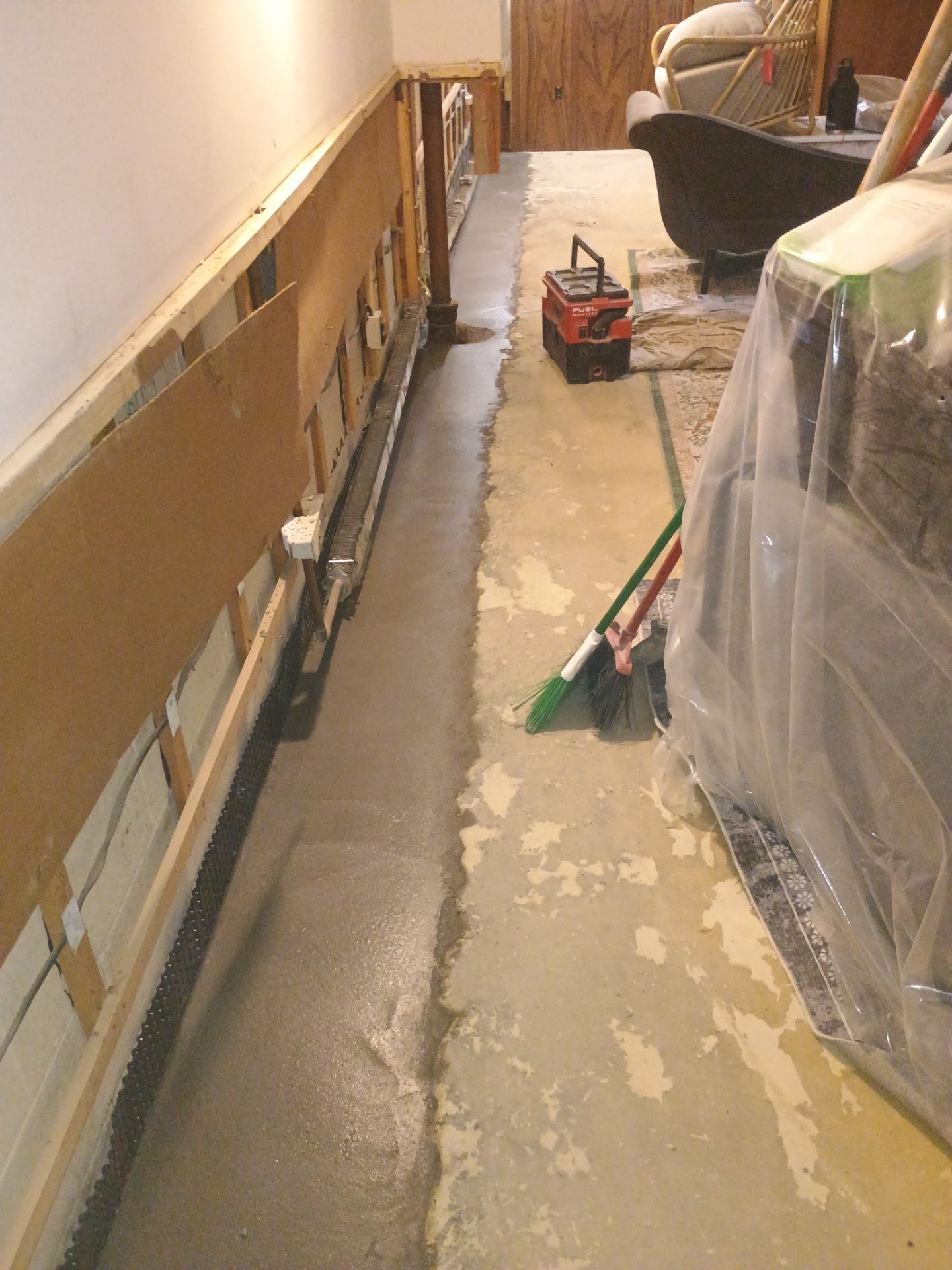 Drain Tile, Sump Pump & Buried Discharge in Columbia Heights by Waterproofing Northeast