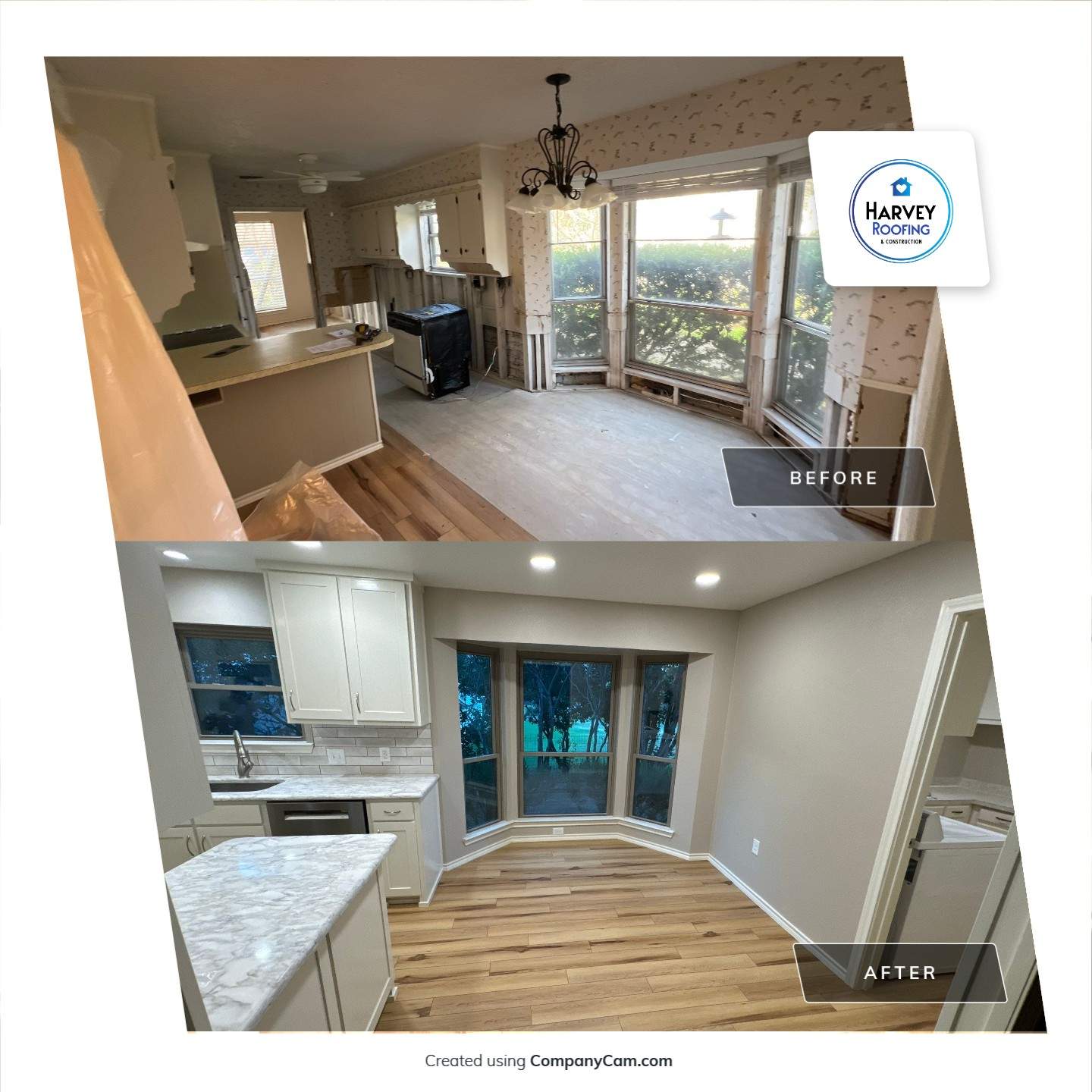 Kitchen Remodel by Harvey Roofing & Construction