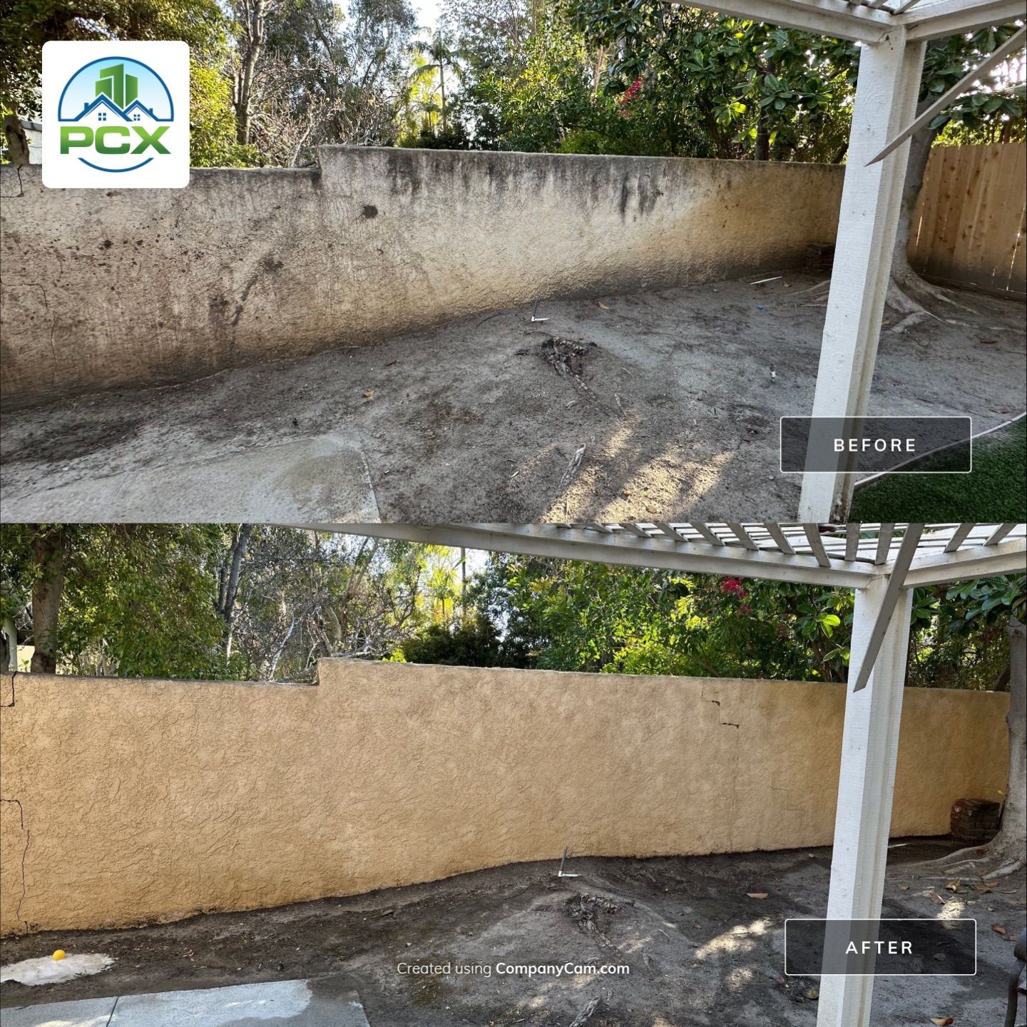 Orange County stucco soft wash and brick pressure washing by Property Cleaning Experts