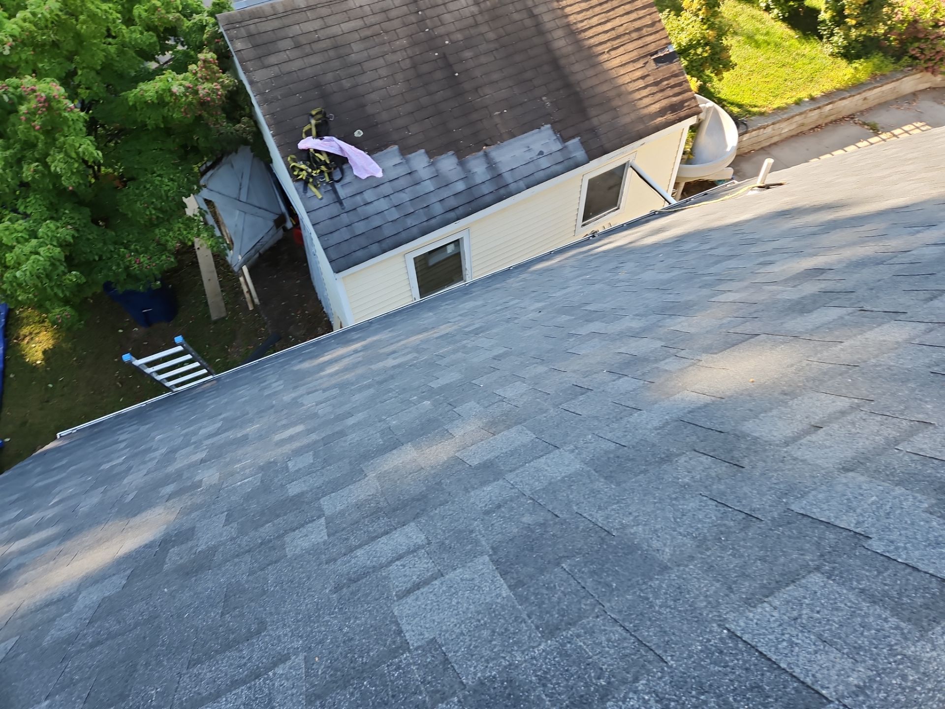 Residential Roofing Installation using Owens Corning TruDefinition Duration AR - Onyx Black by A Plus Exterior