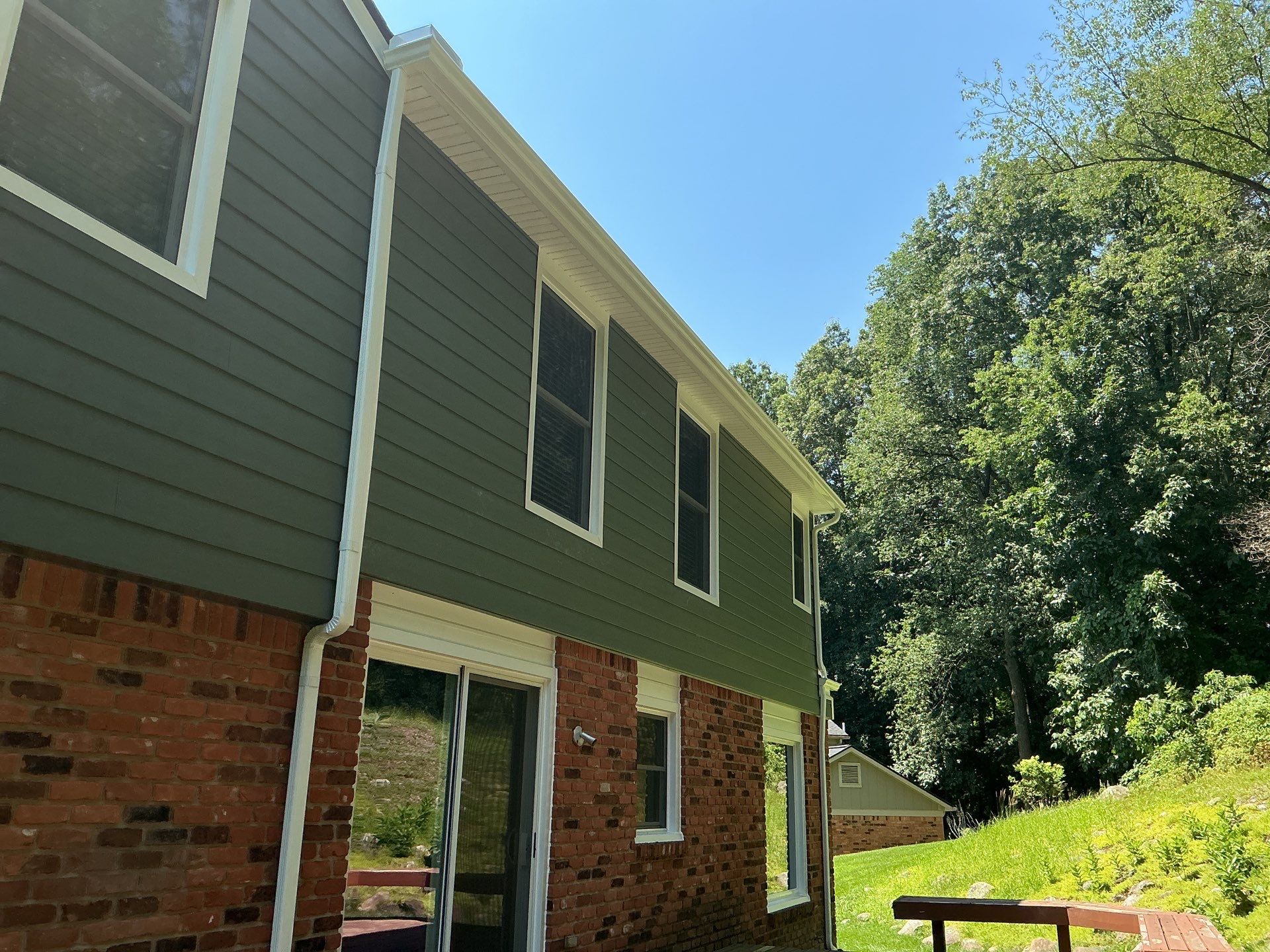 Siding Replacement using Alside Deep Moss by 180 Contractors