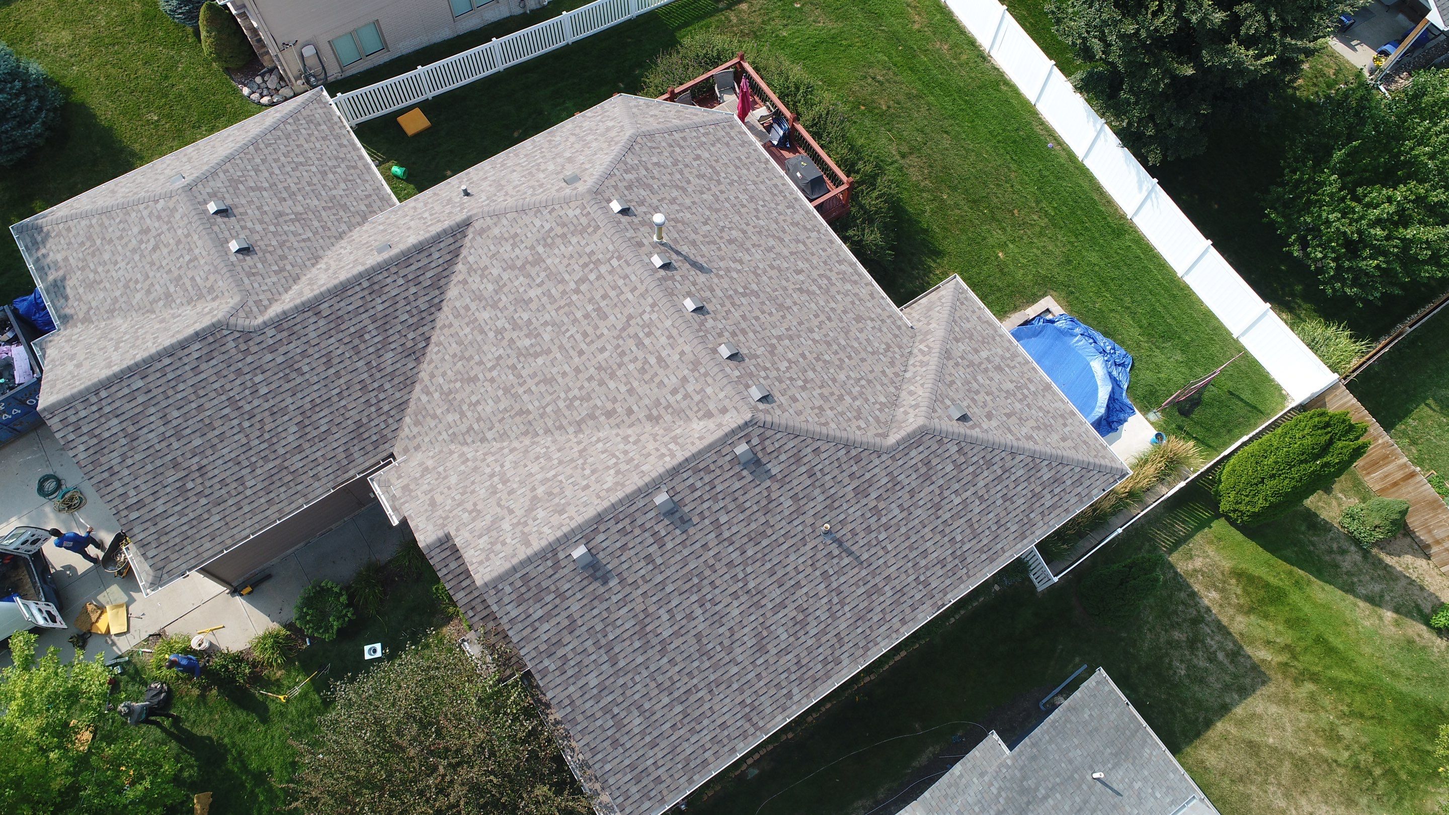Residential Roofing Installation using Owens Corning Duration Driftwood by Lightning Exteriors
