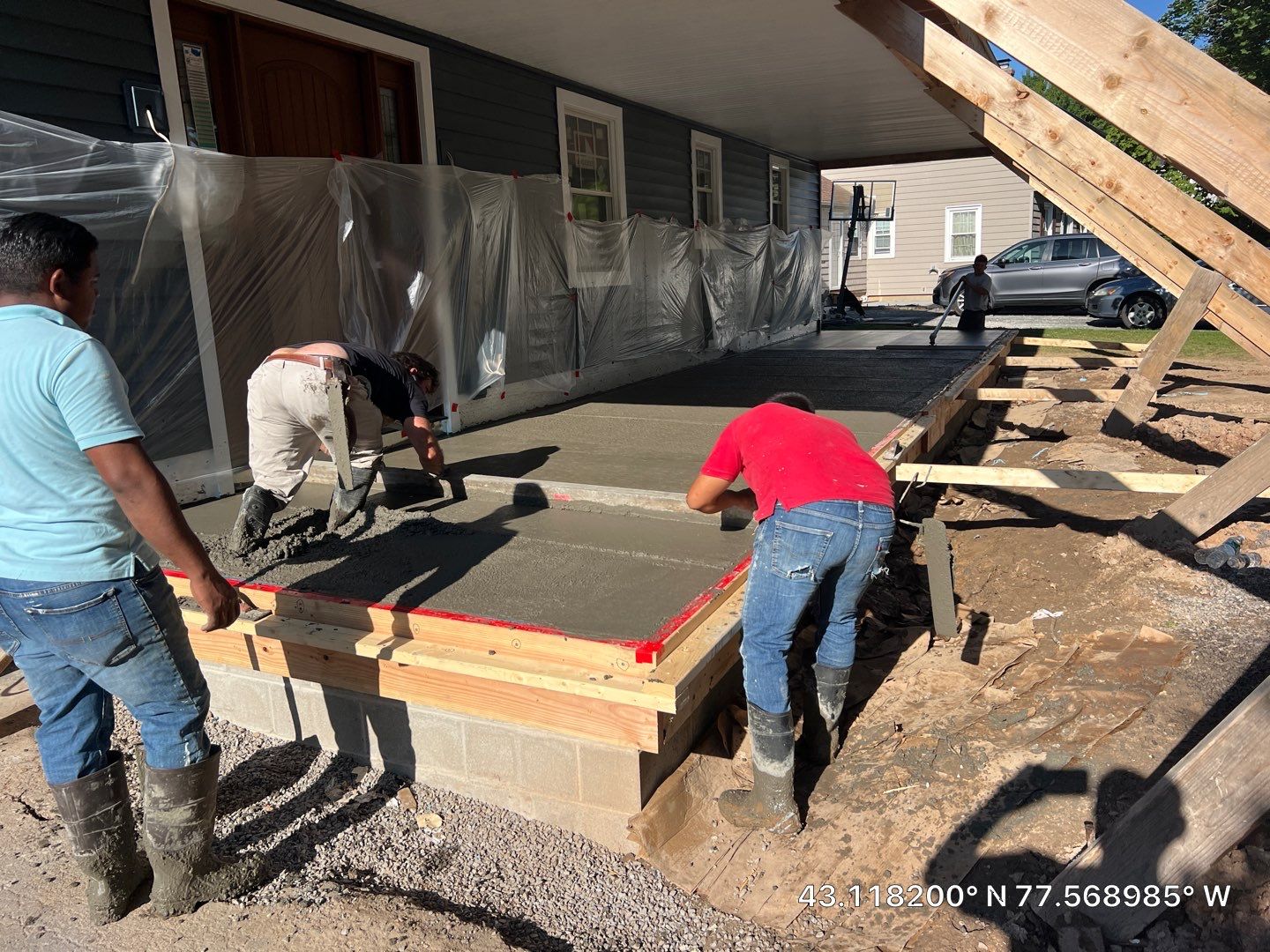 Stamped English Rivenstone concrete Porch/Patio  by NG Masonry & Construction LLC