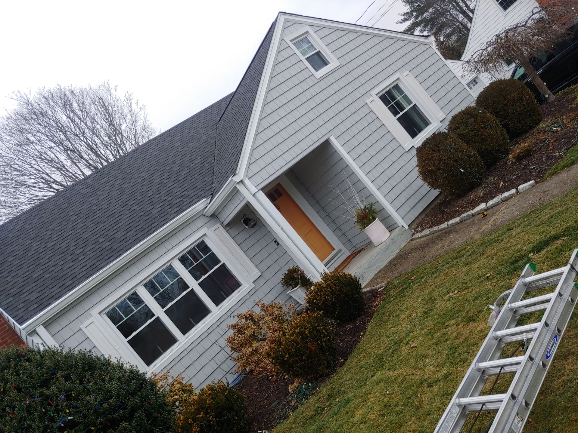 Residential Roofing Installation using Owens Corning TruDefinition Duration AR - Onyx Black & New Siding Install using Certainteed Sterling gray by A Plus Exterior